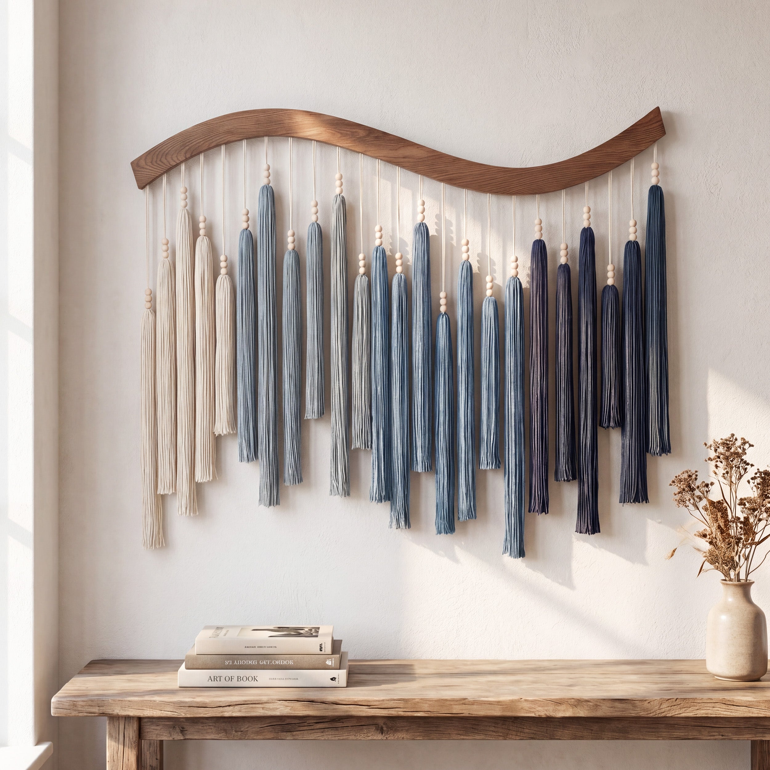 Arcadia Wall Art Macrame Wood for Boho Wall Decor Home U44