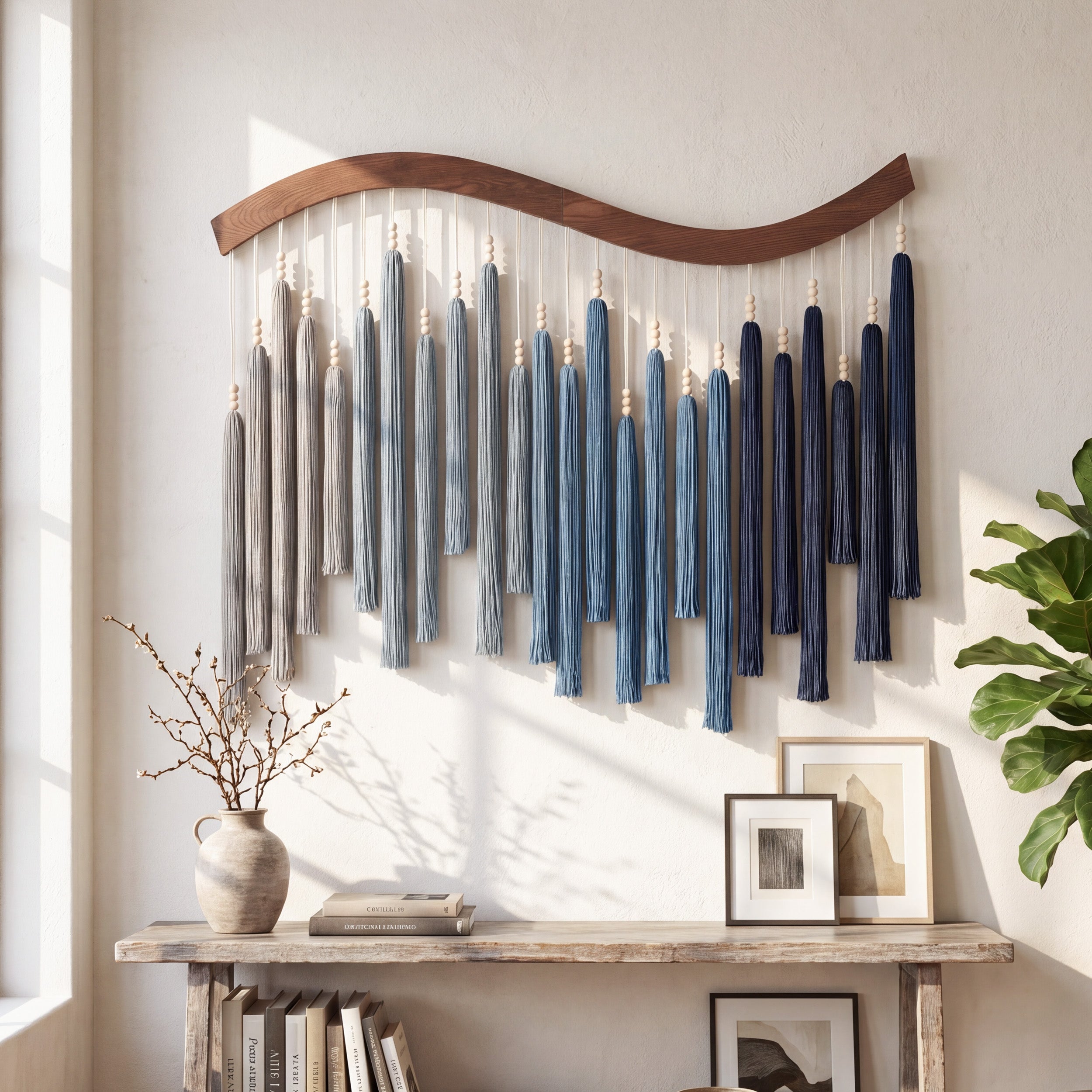 Arcadia Wall Art Macrame Wood Decorative Wall Art Boho Home U44
