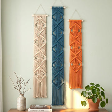 Macrame Wall Hanging Cotton Boho Wall Decor for Farmhouse Home W05