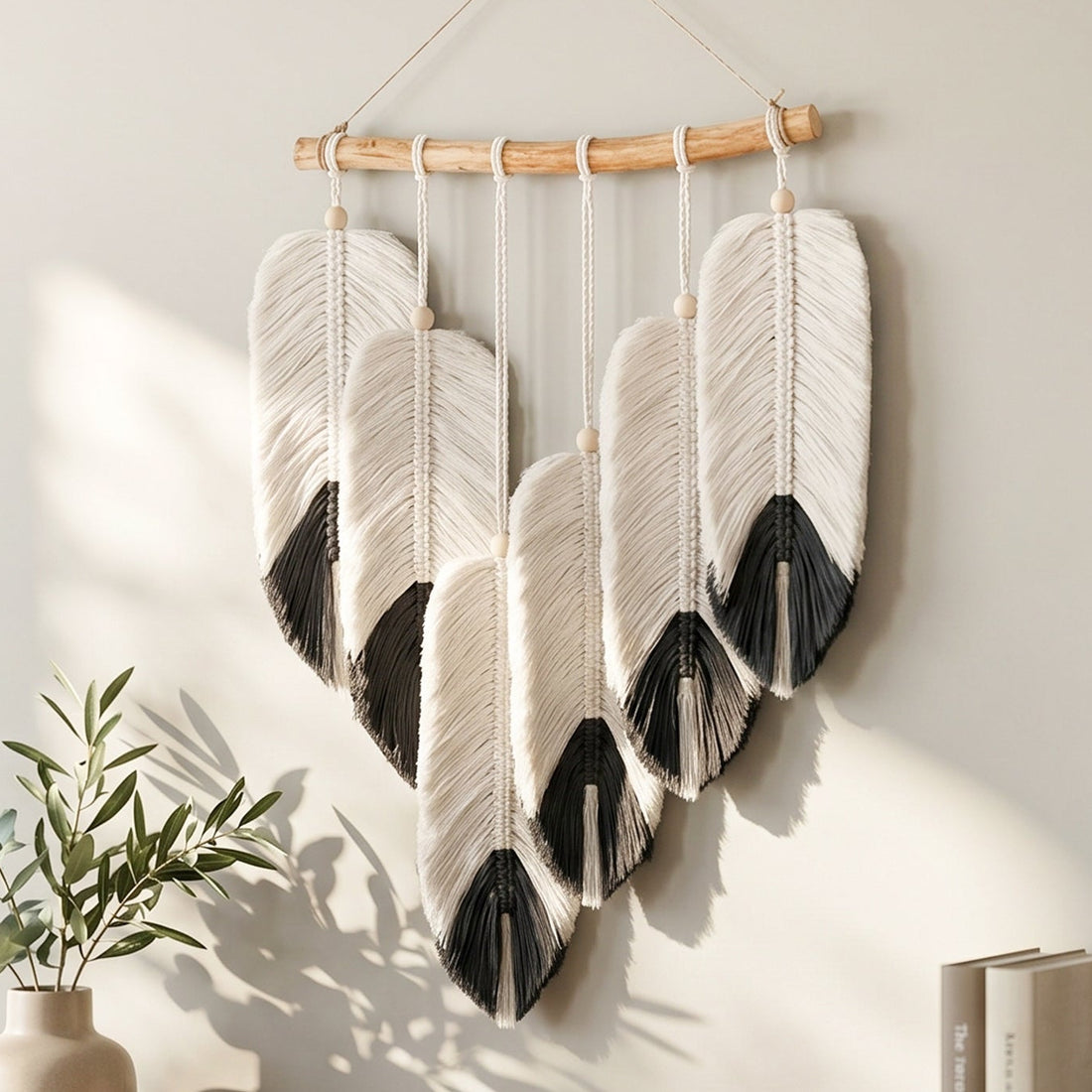 Macrame Leaves Wall Hanging Statement Wall Decor L05