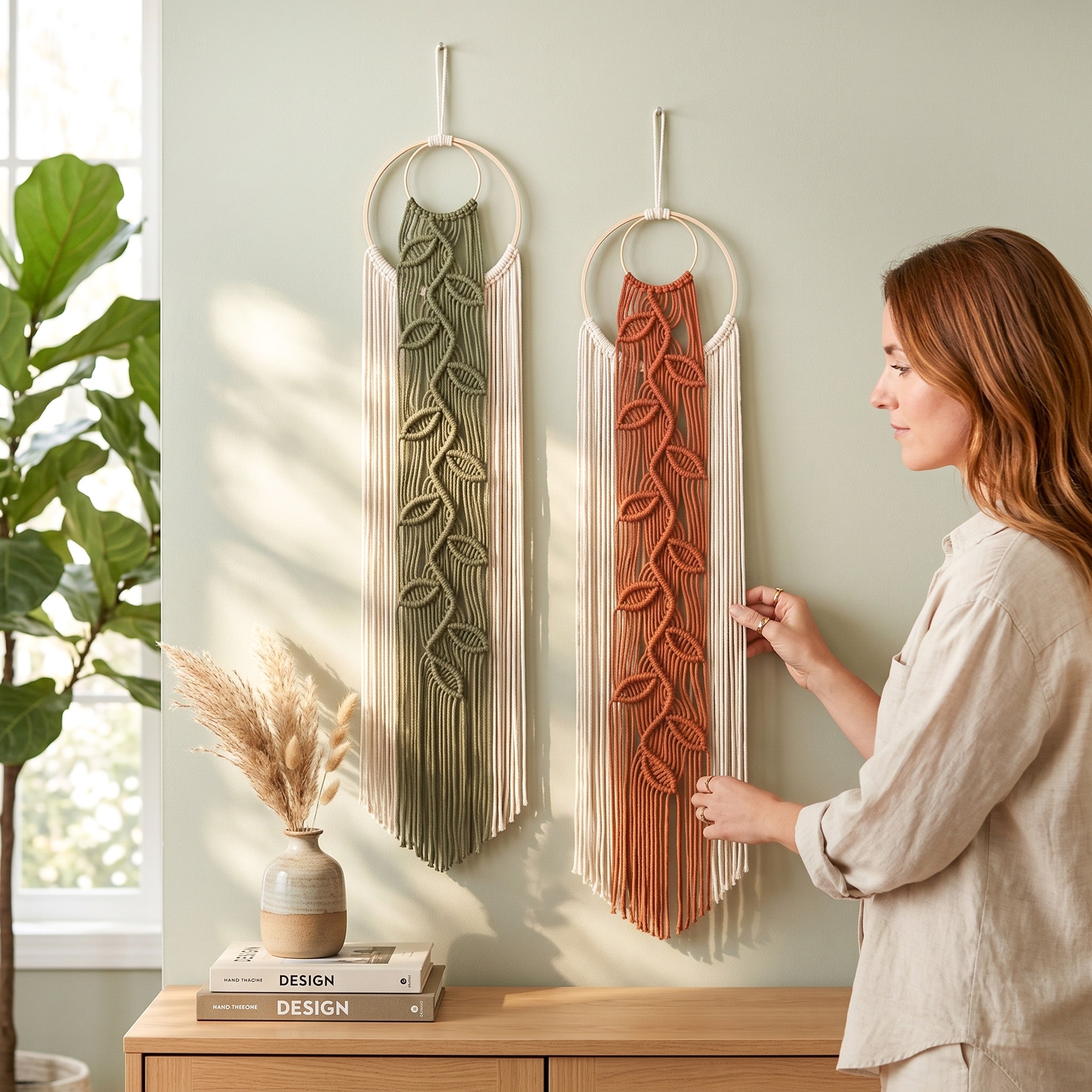 Macrame Wall Hanging for Boho Wall Decor and Wall Art V88
