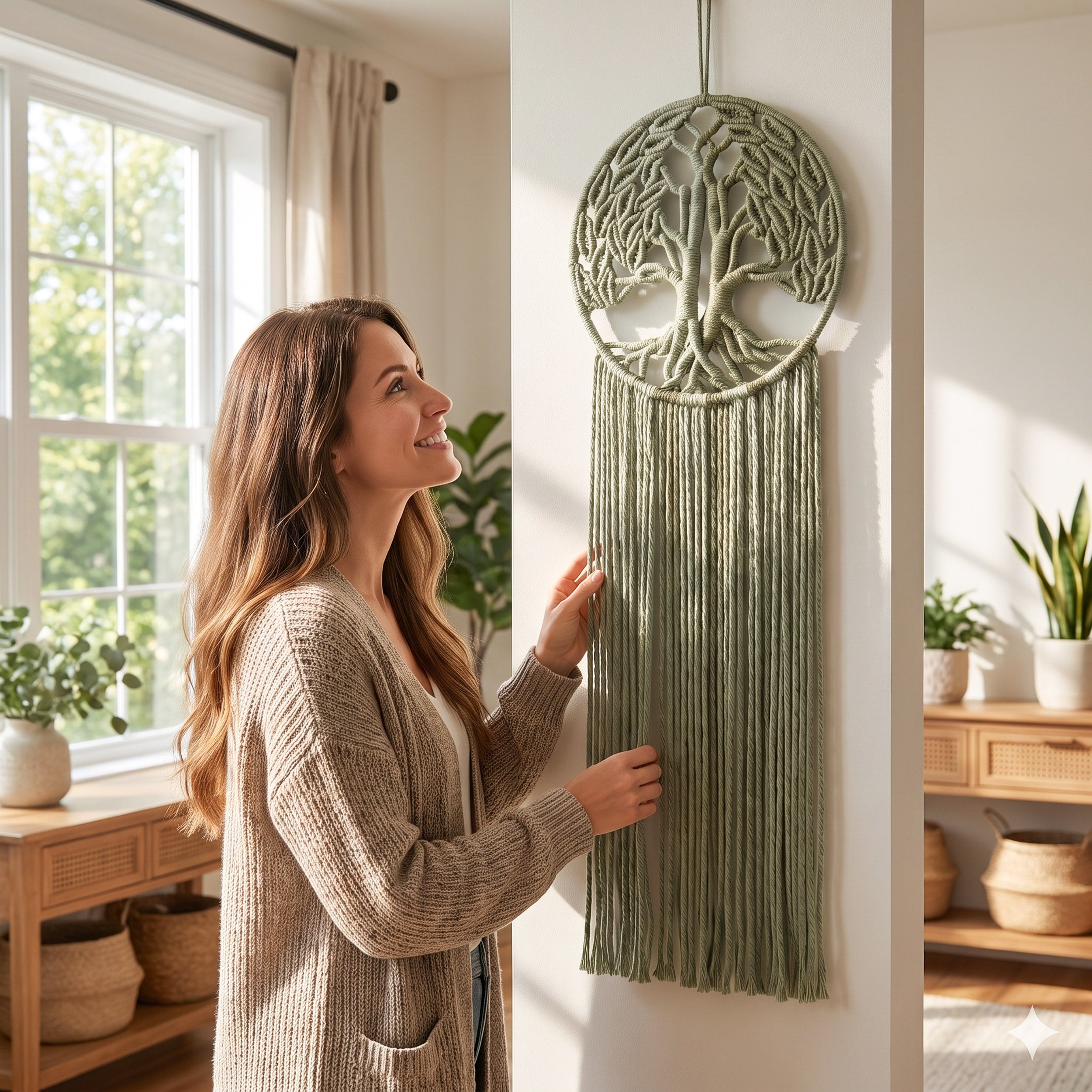 Macrame Tree Of Life Wall Hanging Tree of Life Decor for Home V78