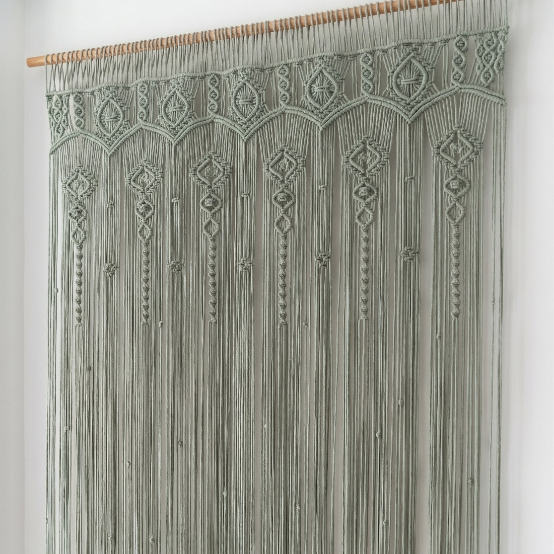 Macrame Curtain for Boho Interior Decor and Woven Art C26