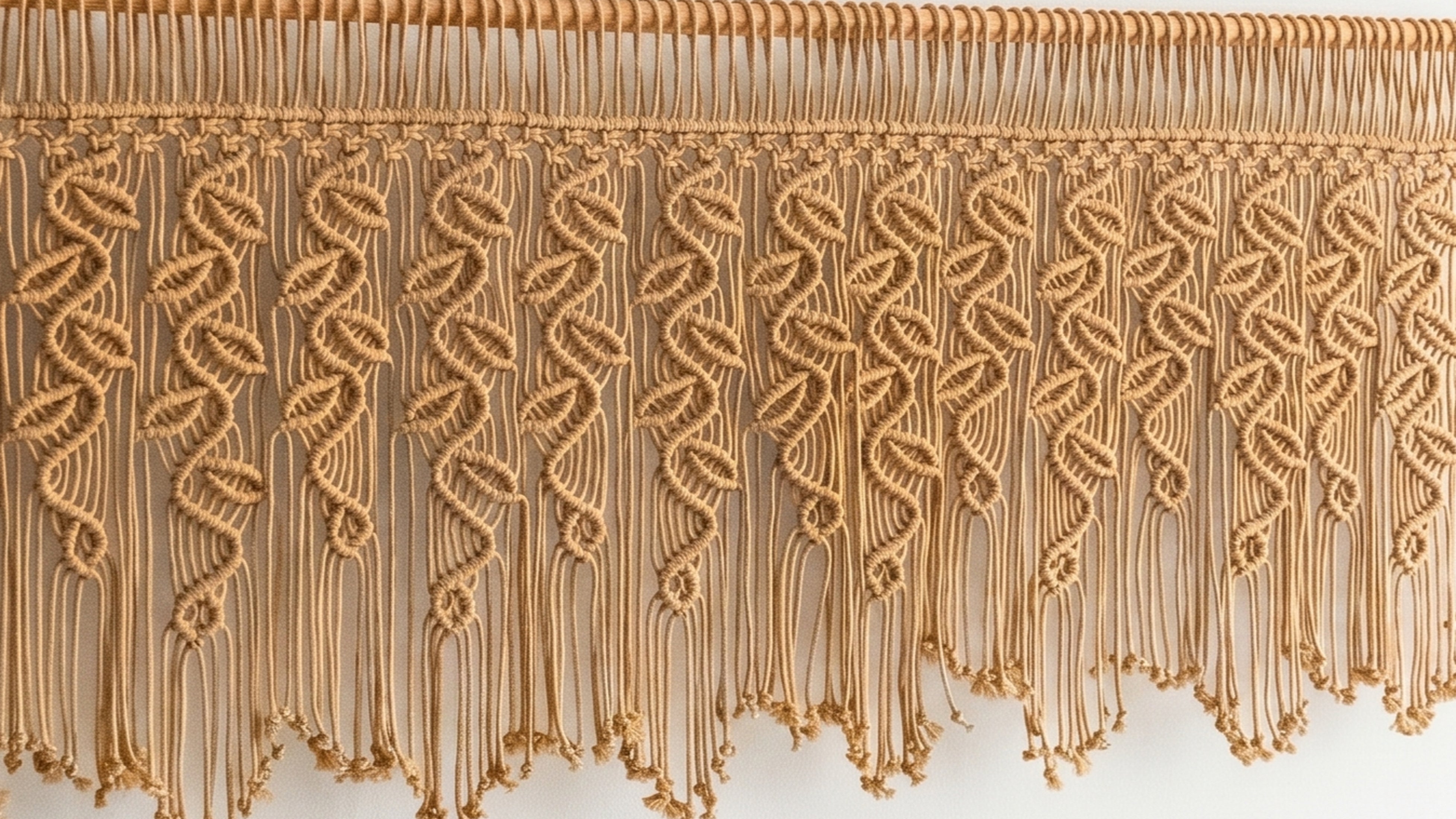 Macrame Curtain with Boho Curtain Panel for Home Decor C03