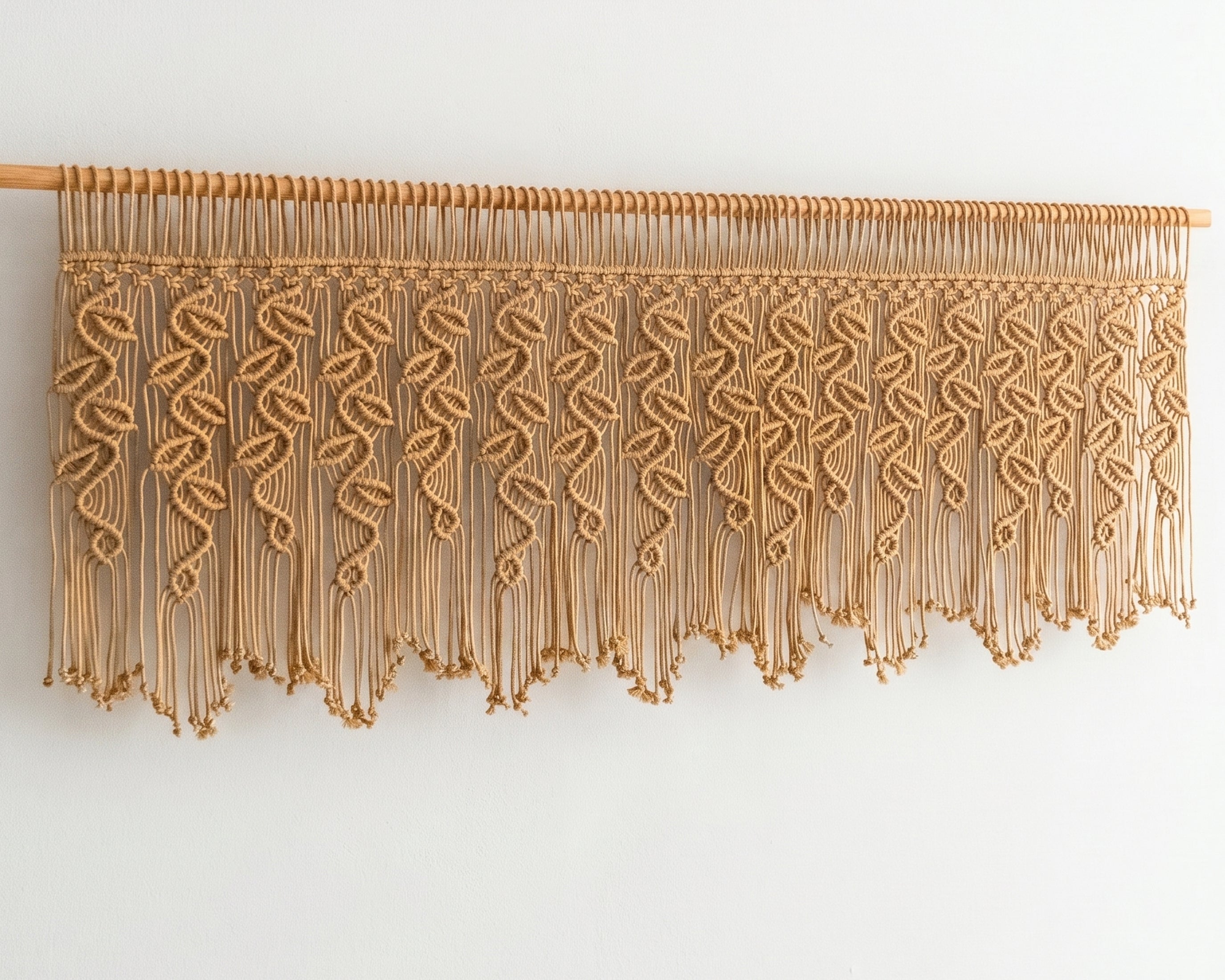 Macrame Curtain for Bohemian Curtain and Interior Decor C03
