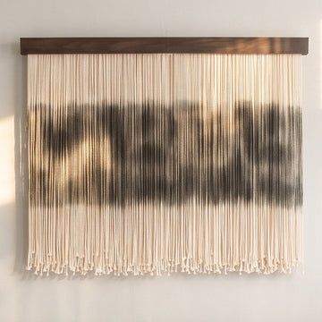 Dip Dyed The Fracture Macrame Wall Hanging for Boho Decor U54