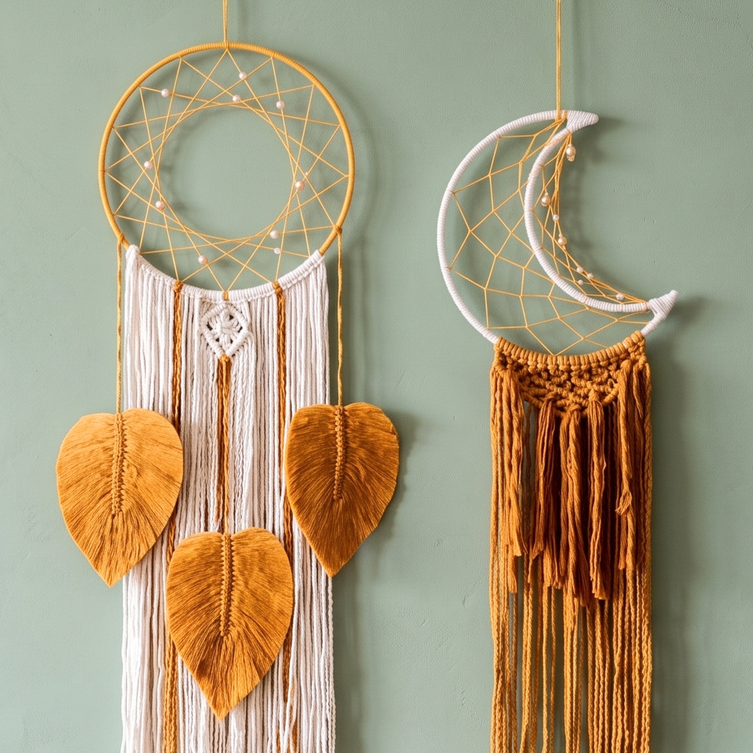 Macrame Dreamcatcher Wall Hanging Boho Wall Decor for Nursery W29