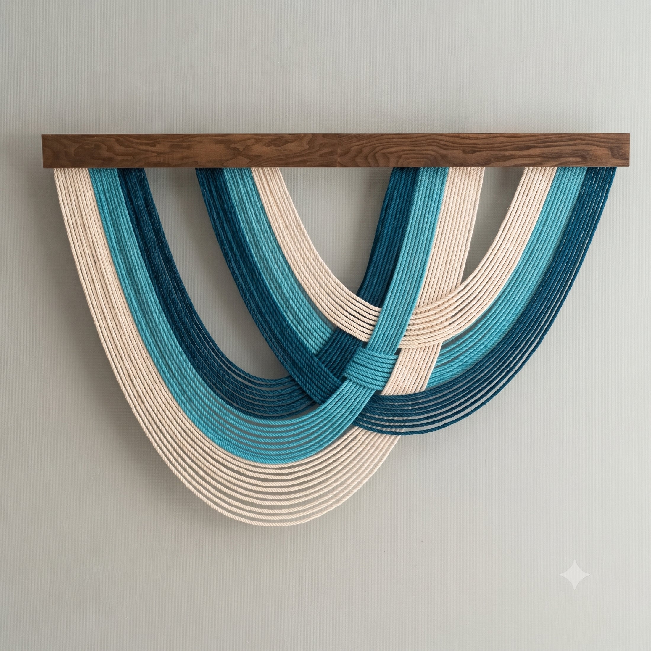 The Ocean Macrame Wall Hanging - Large Cotton Decor V91