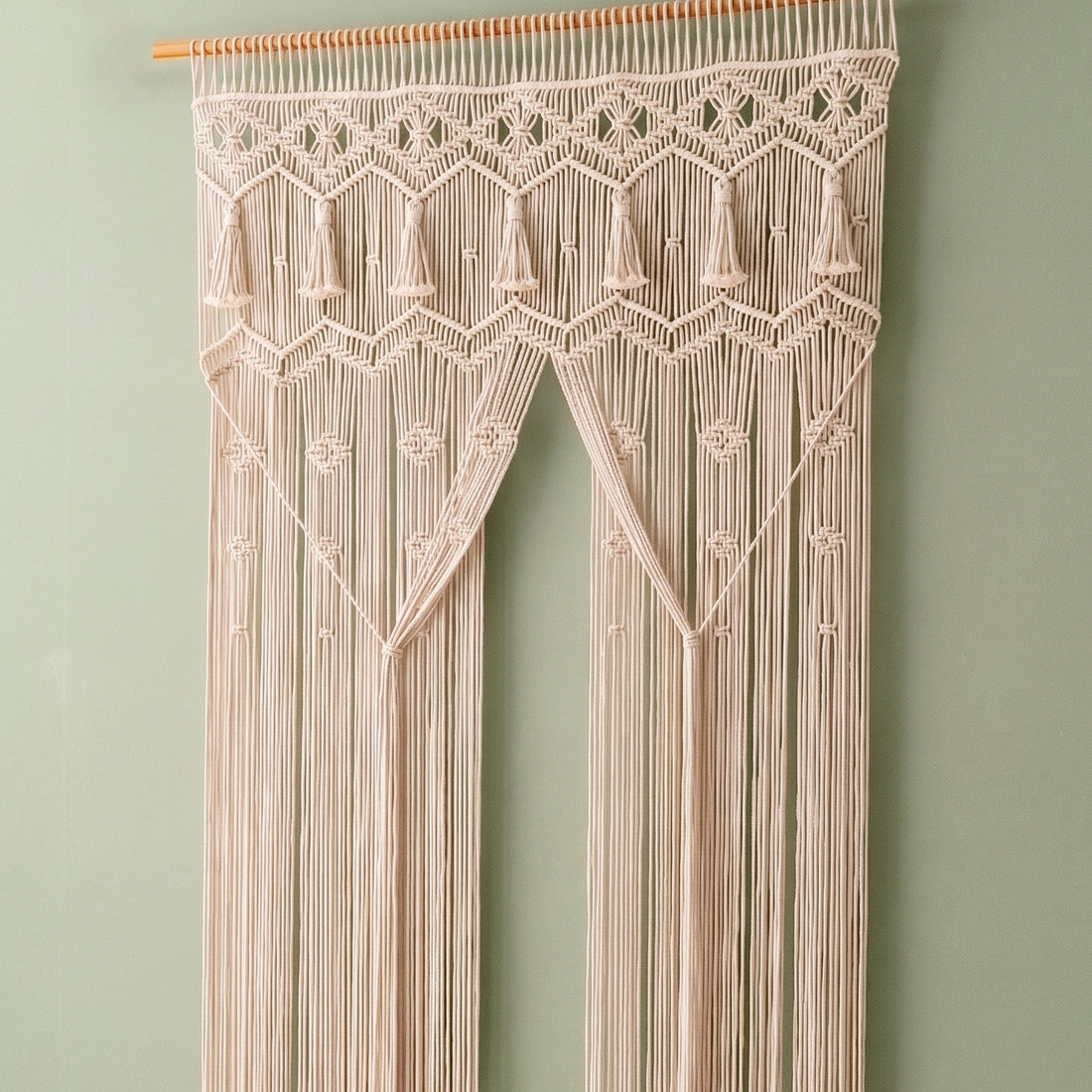 Macrame Curtain for Handmade Home Decor and Bohemian Style C28
