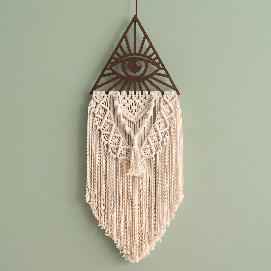 Macrame Evil Eye Wall Hanging for Boho Evil Eye Decor U19