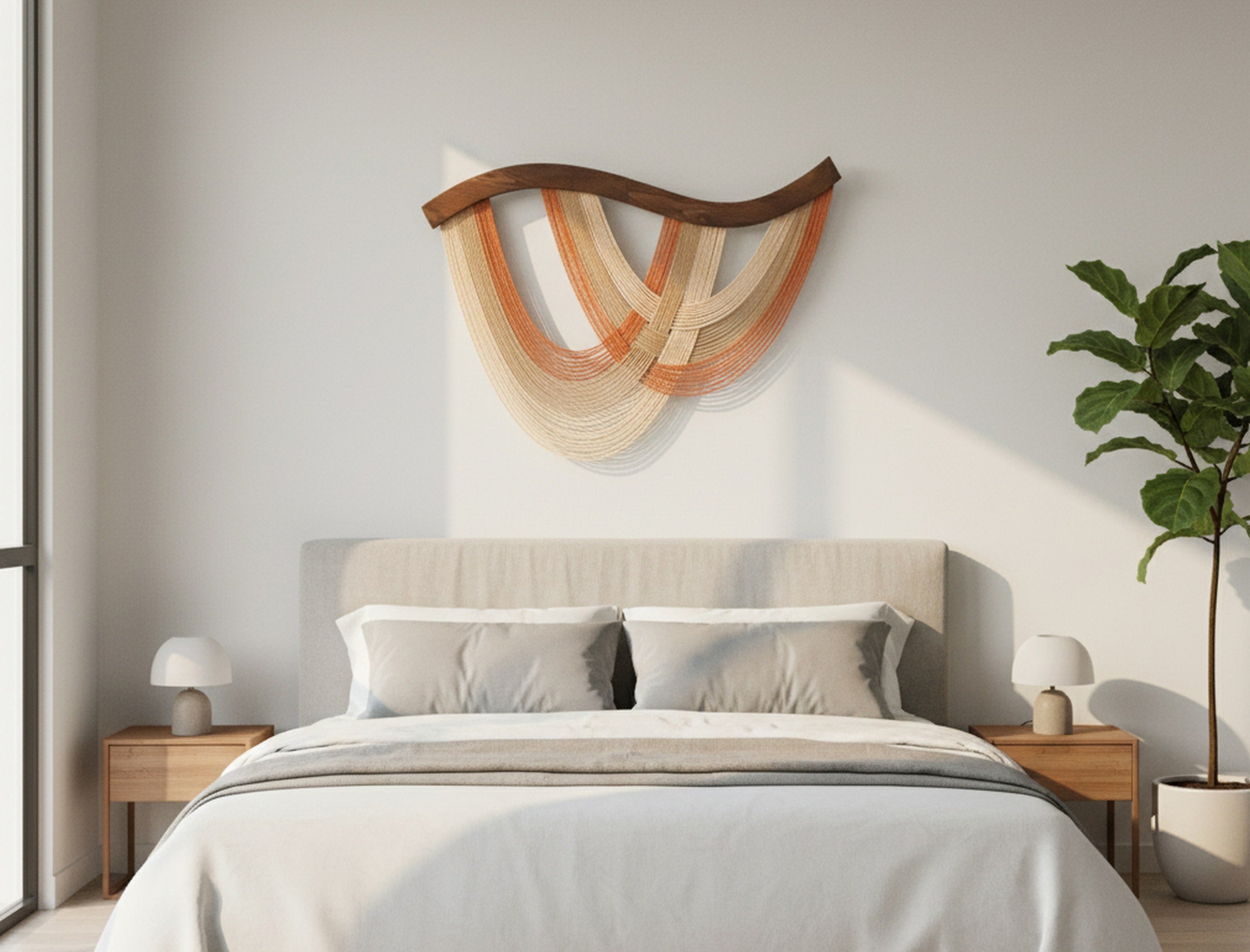 The Flow Wall Hanging Fiber Decor for Boho Homes and Vertical Wall Art Lovers V93