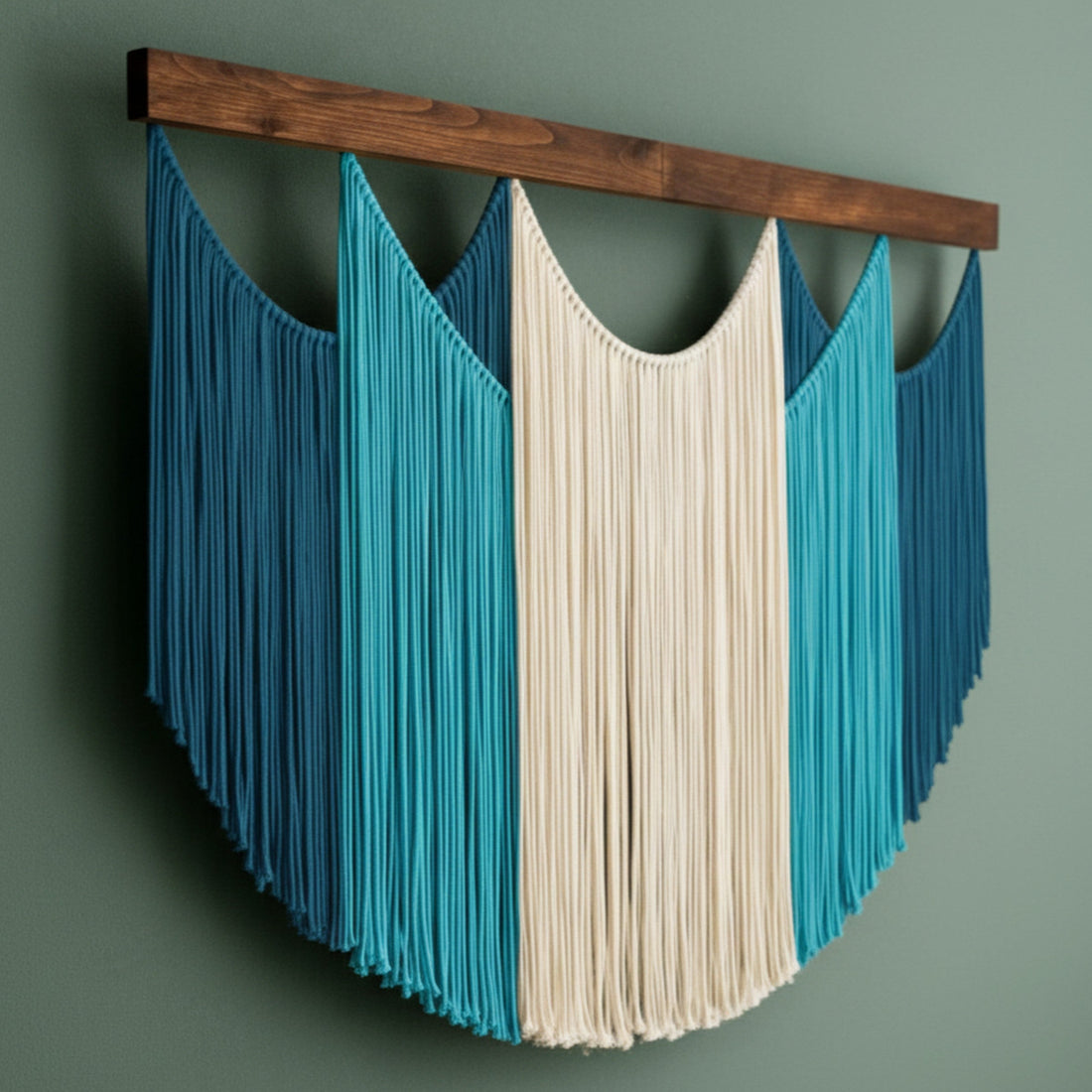 Soft Layers Wall Hanging – Large Macrame Fiber Art for Boho Home V29