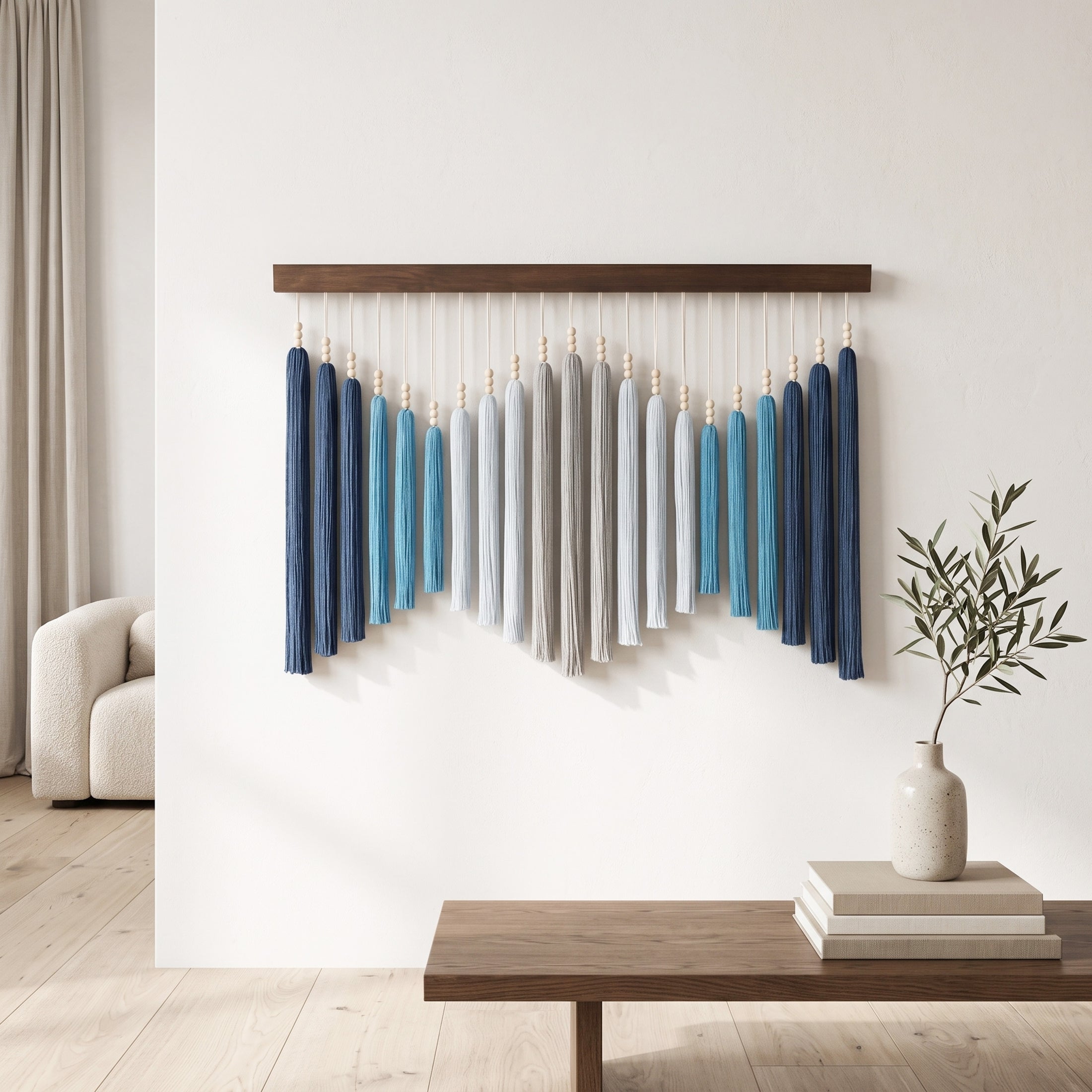 Solar Crown Fiber Wall Hanging Boho Wall Decor for Living Room U51