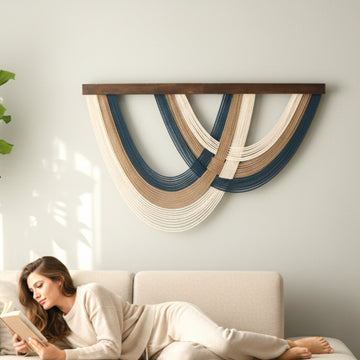 The Ocean Macrame Wall Hanging and Scandinavian Decor V91