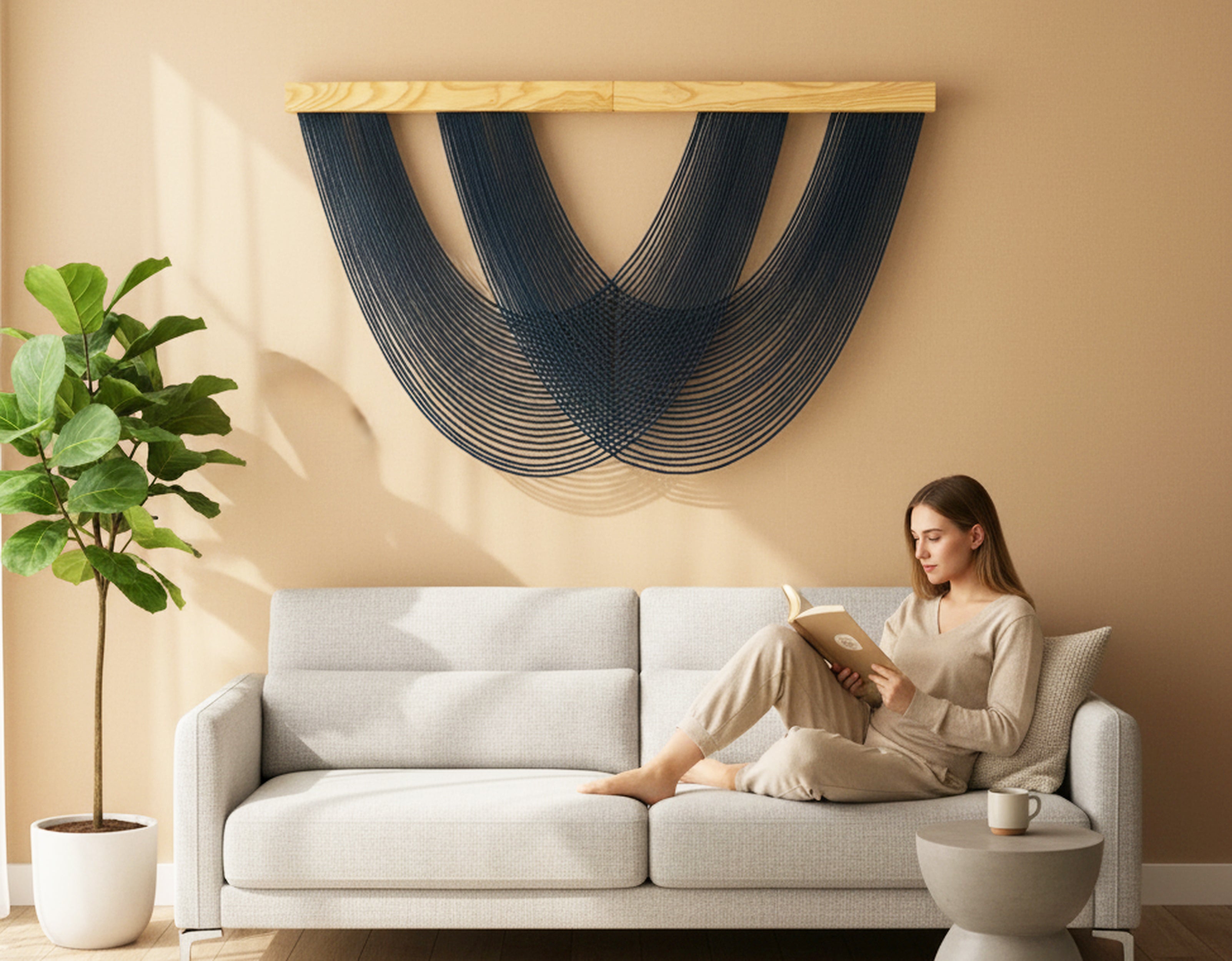 The Harmony Macrame Wall Hanging – Boho Wall Art for Modern Homes W99