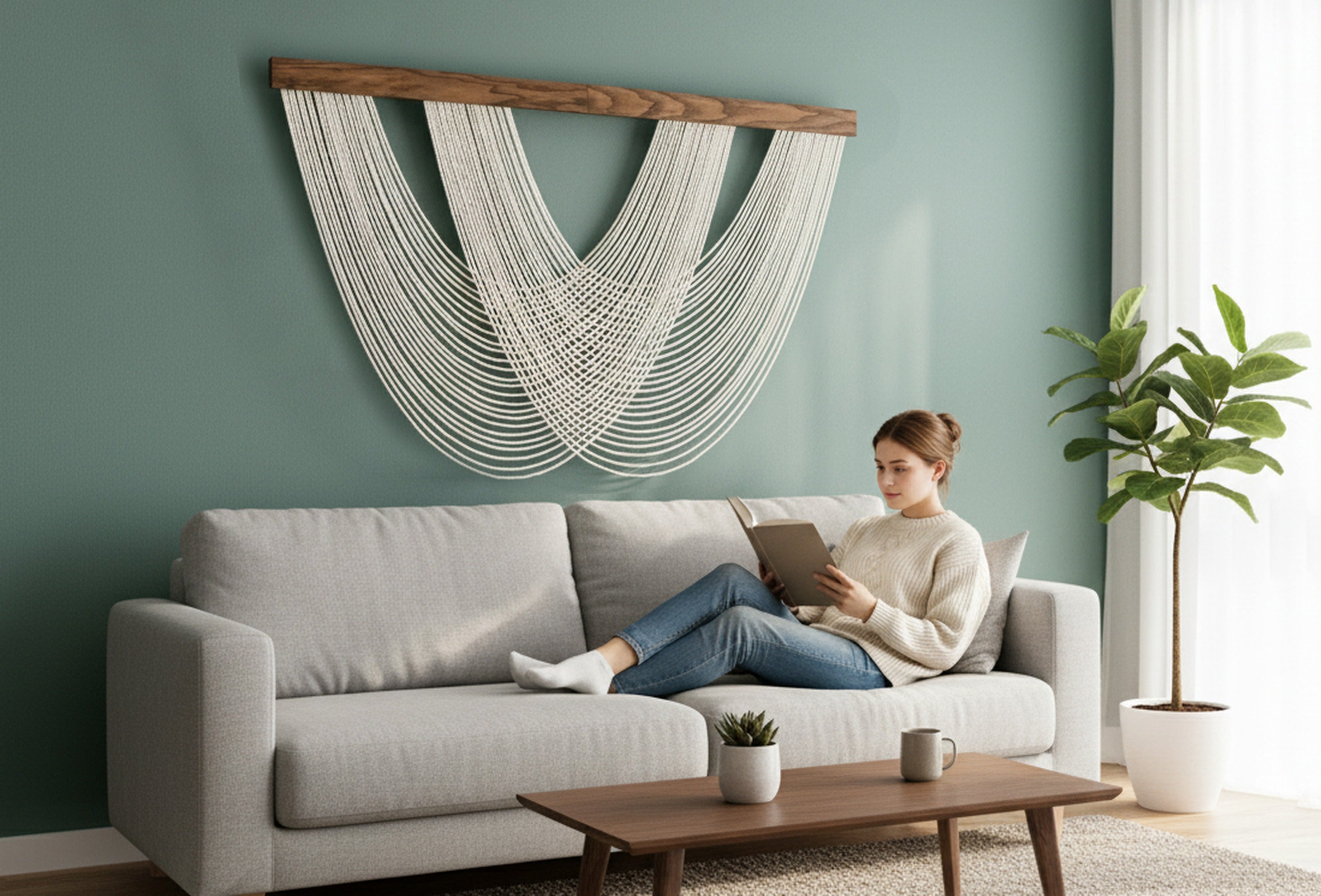 The Harmony Macrame Wall Hanging – Boho Wall Art for Modern Homes W99