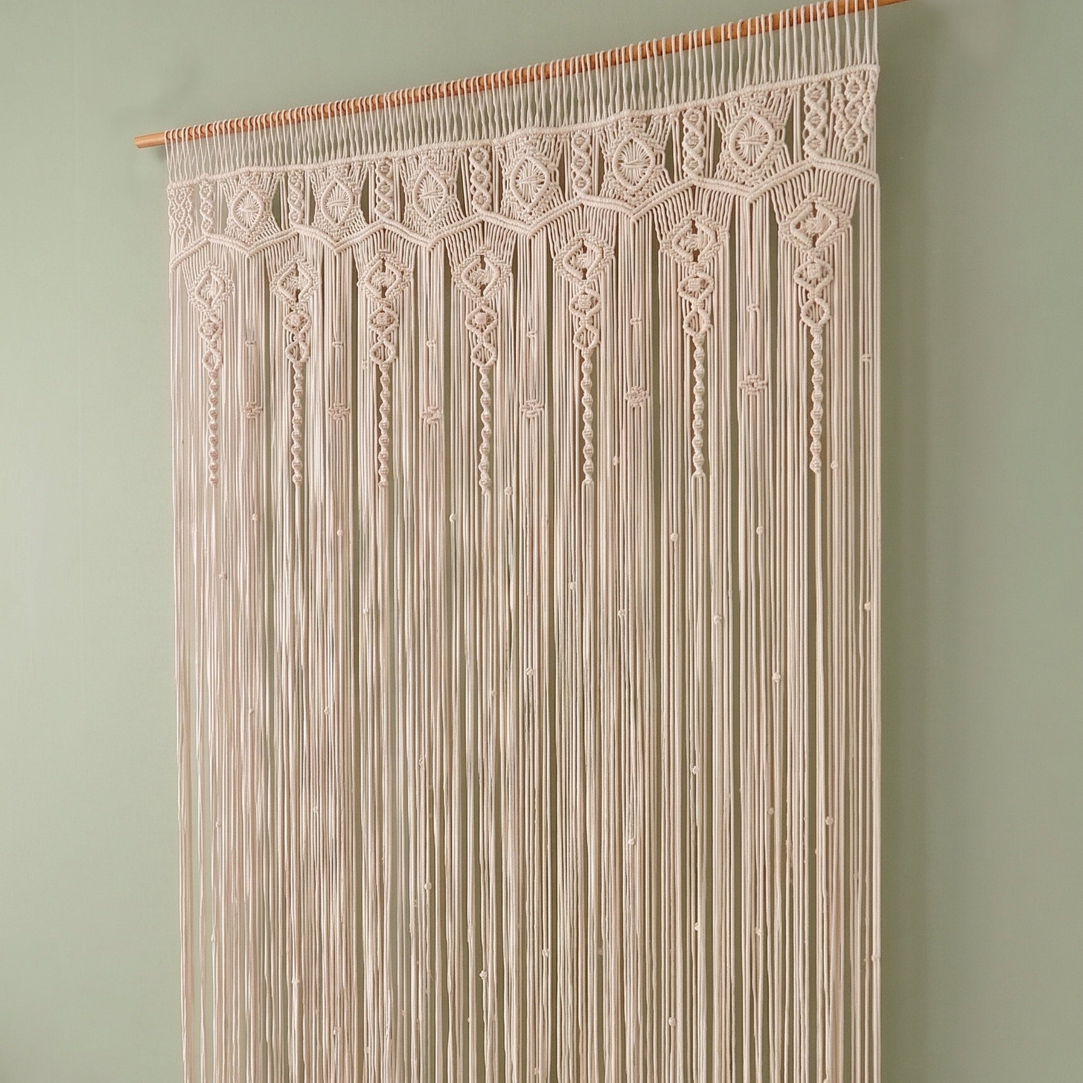 Macrame Curtain for Boho Partition and Home Styling C26