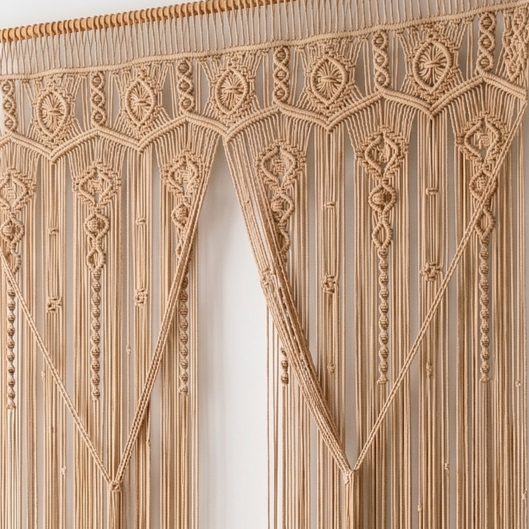 Macrame Curtain for Boho Partition and Home Styling C26