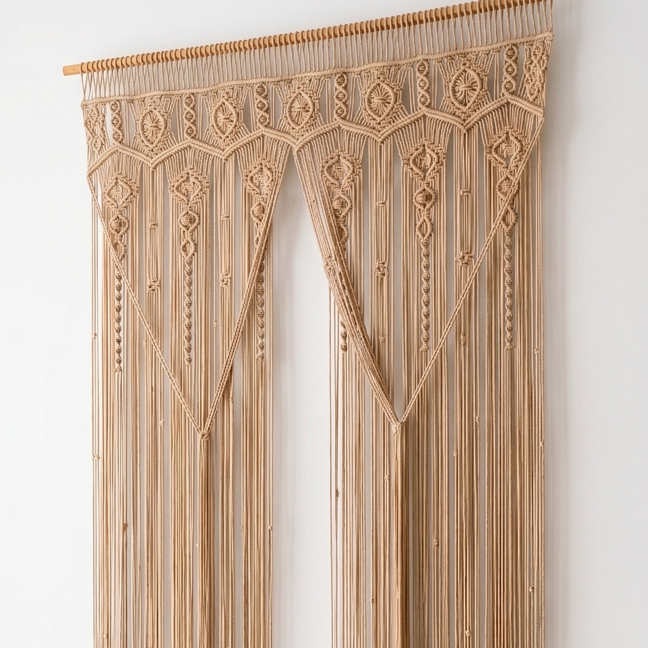 Macrame Curtain for Boho Partition and Home Styling C26