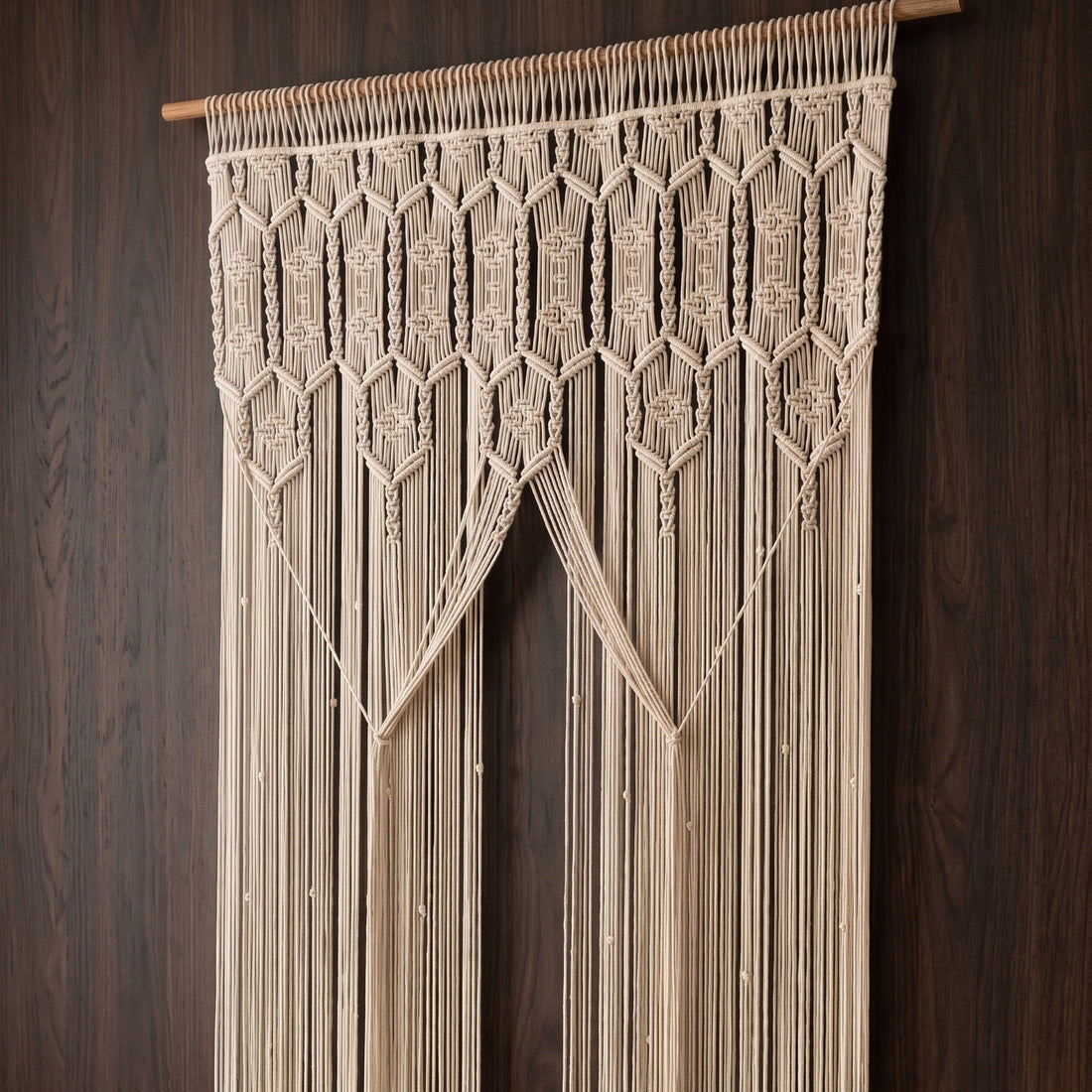 Macrame Curtain for Modern Boho Home and Woven Screen C29