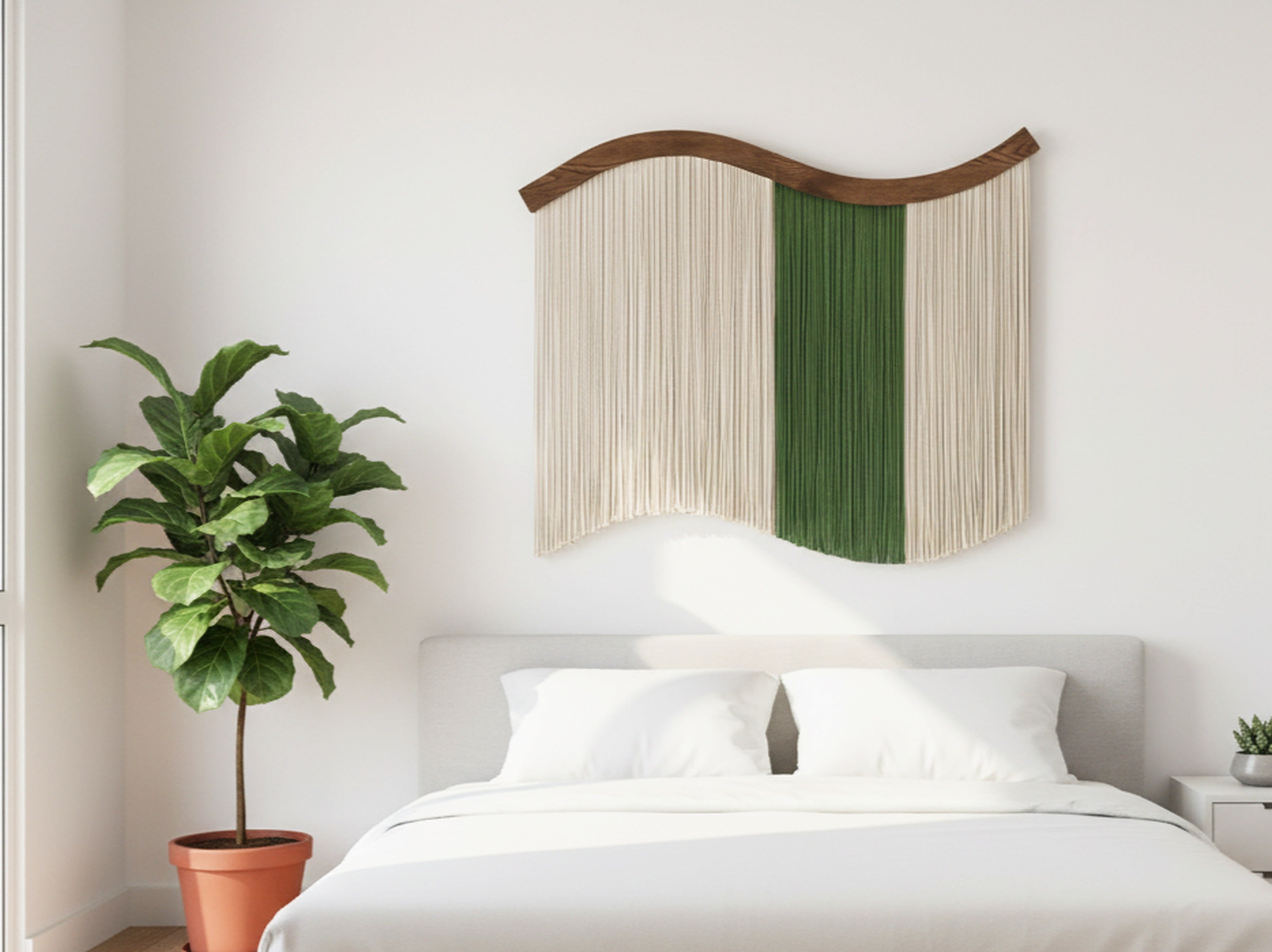 Whispering Fiber Wall Hanging – Modern Macrame Art Decor U05