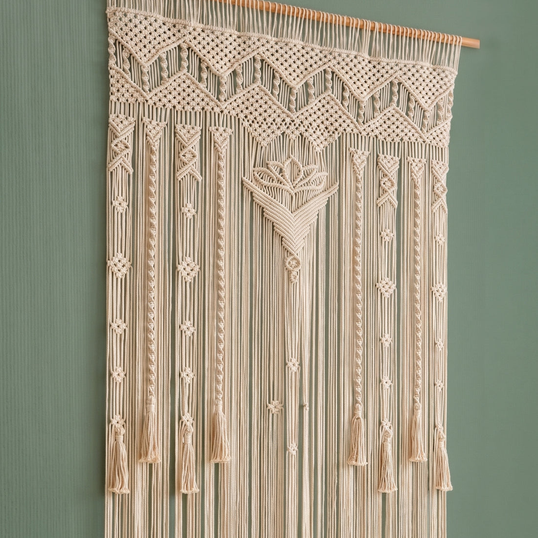 Macrame Curtain Boho Curtain for Handmade Room Divider C17