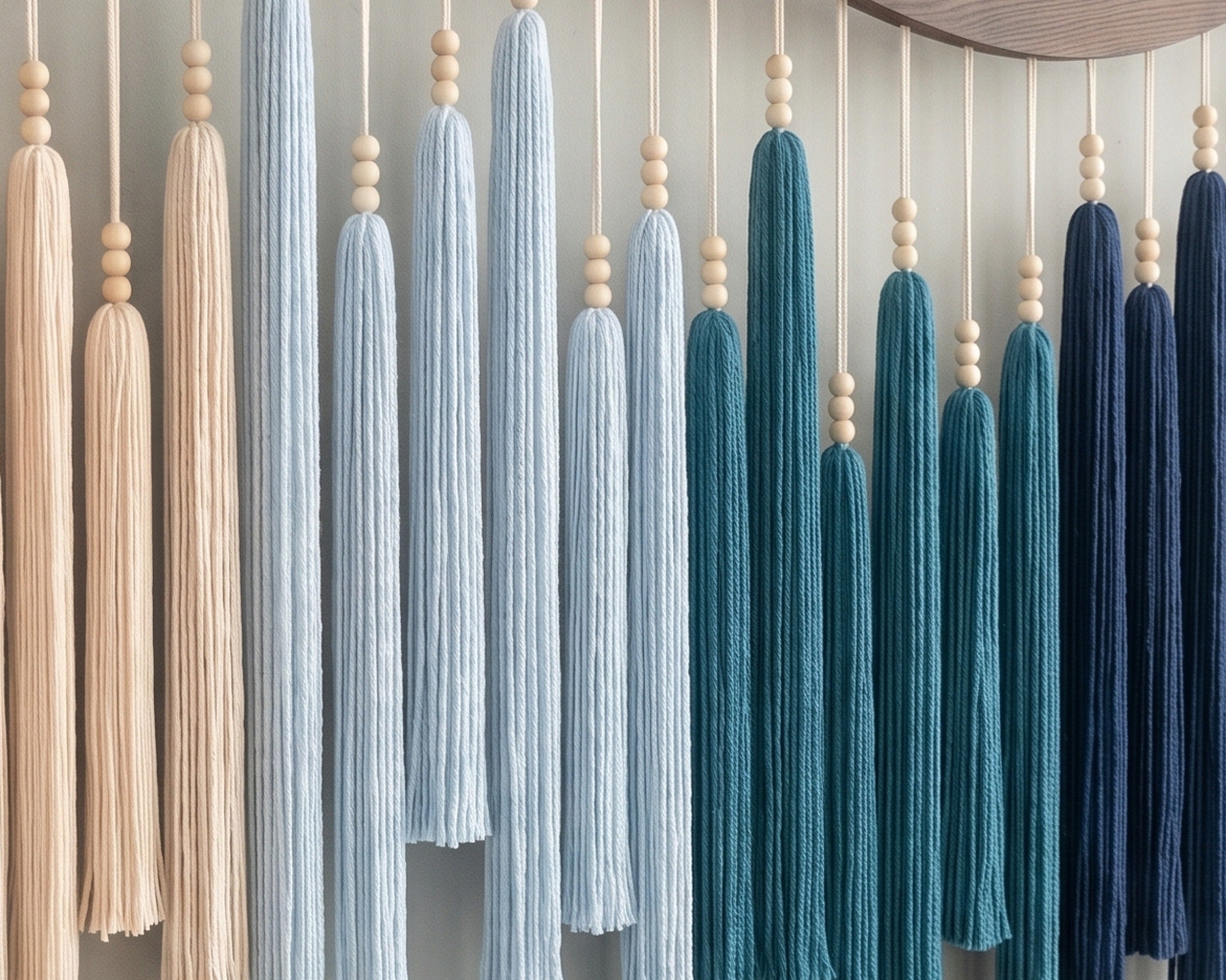 Arcadia Wall Art Macrame Wood for Boho Wall Decor Home U44