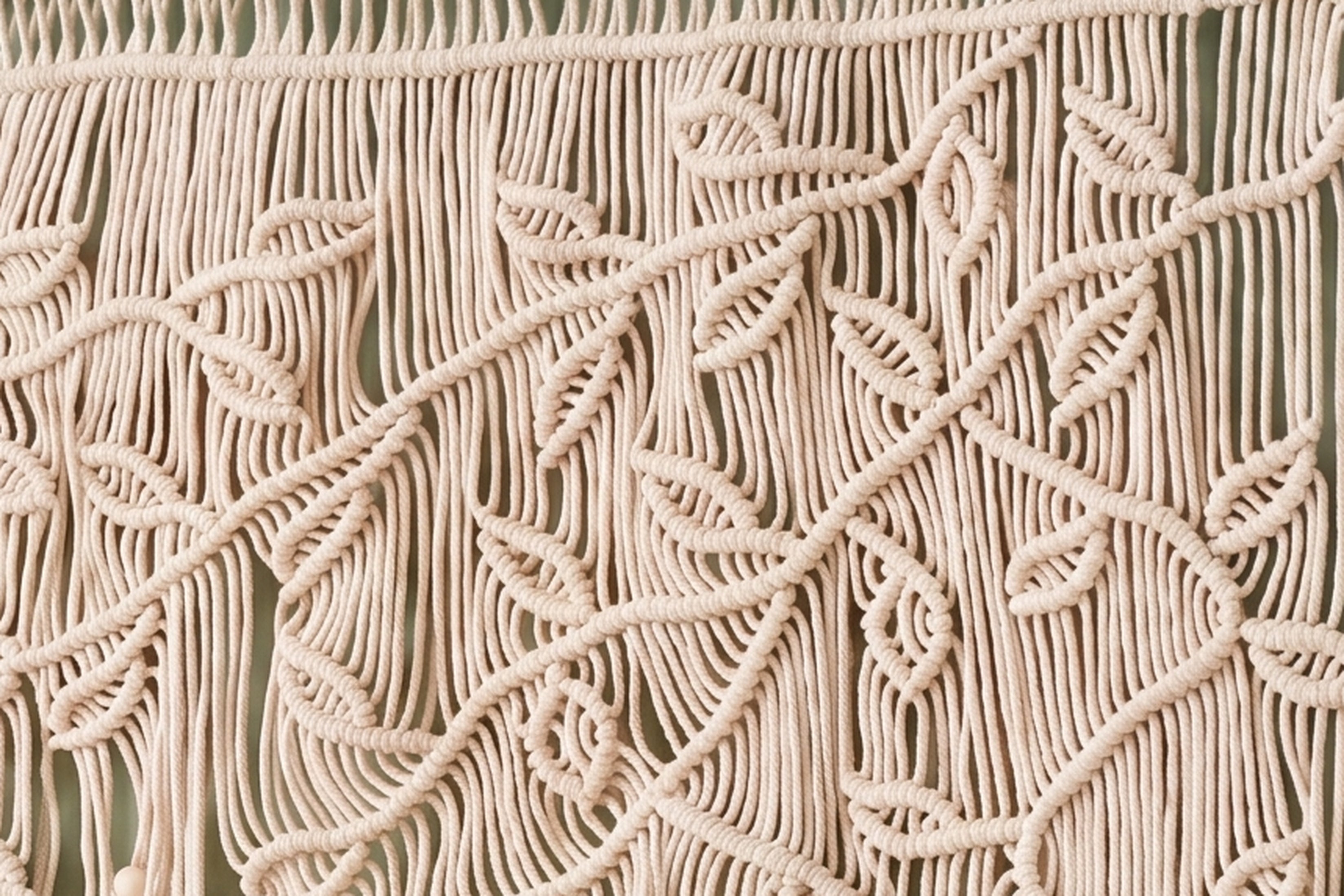 Macrame Curtain for Boho Room Divider and Privacy Screen C02