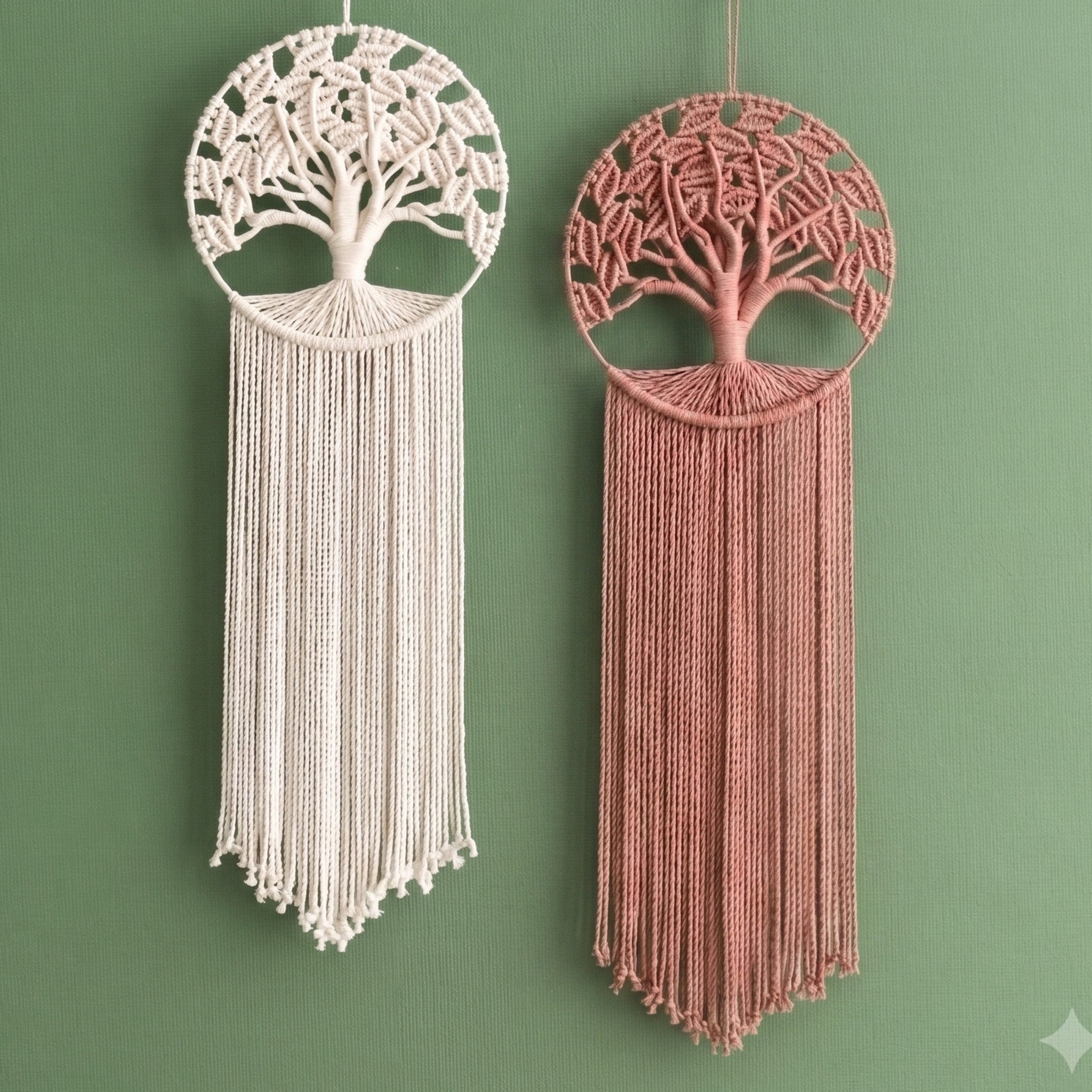 Macrame Tree Of Life Wall Hanging Boho Wall Decor V41