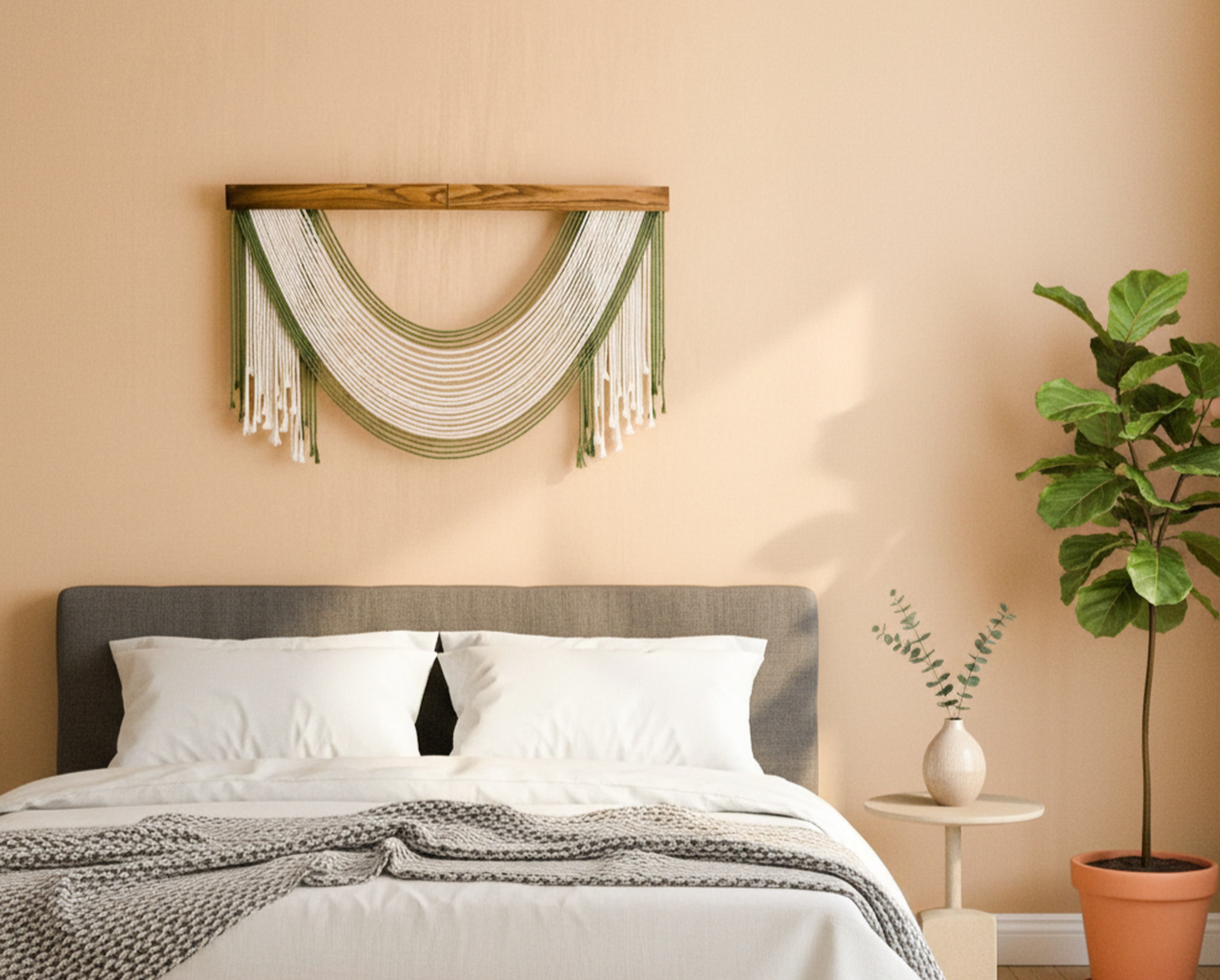 Silent Melt Macrame Wall Hanging – Large Cotton Boho Decor V59