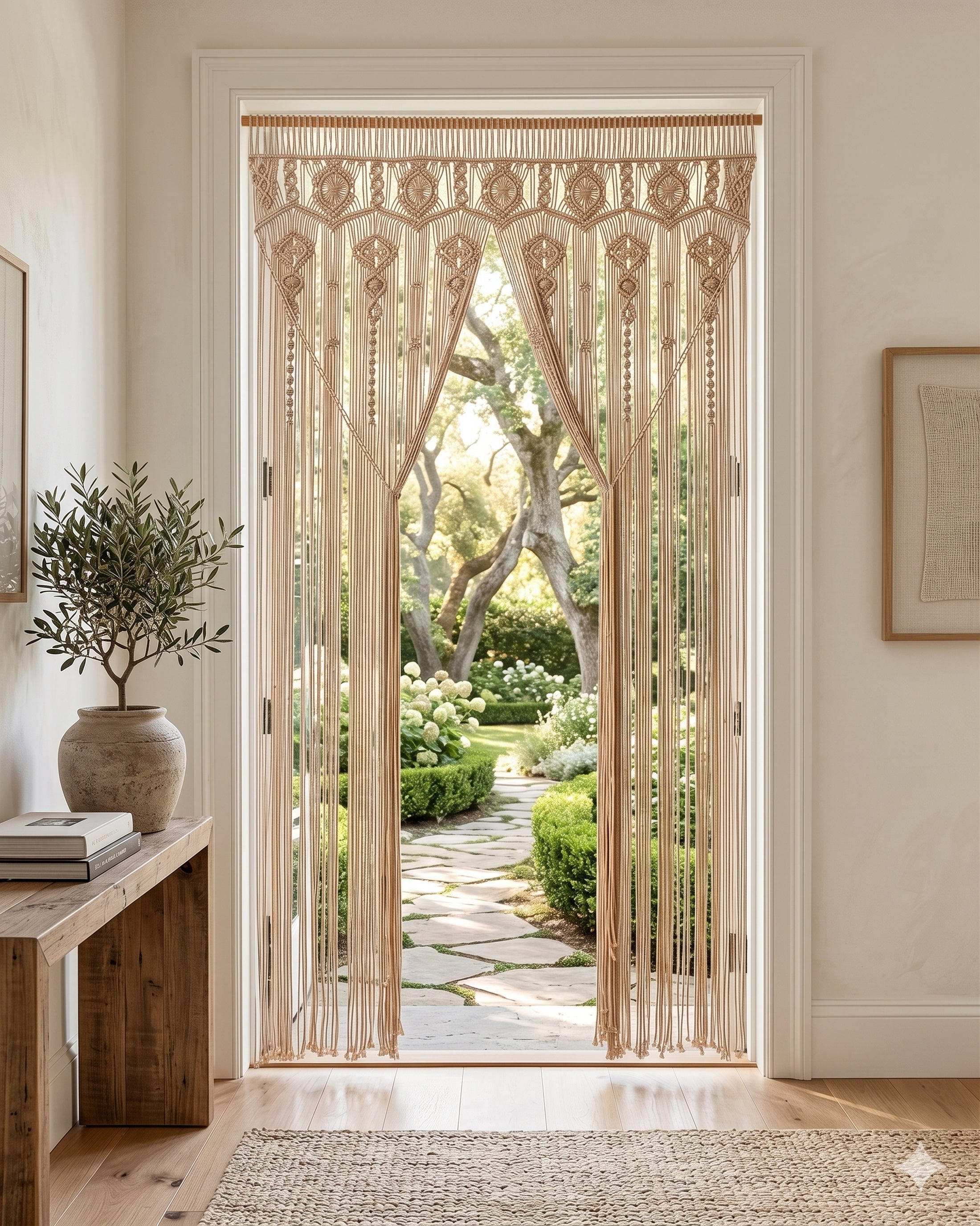 Macrame Curtain for Boho Partition and Home Styling C26