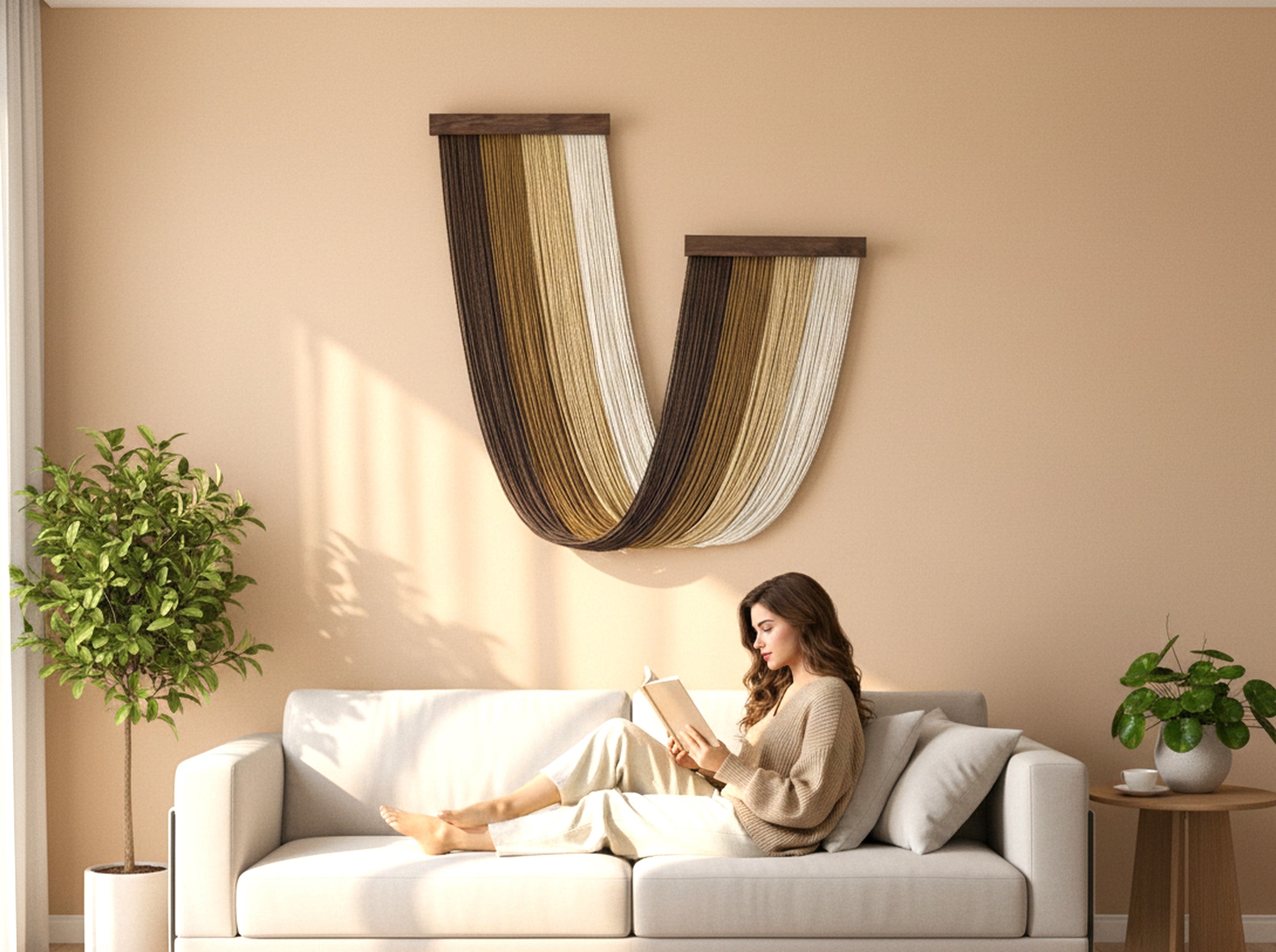 The Milky Way Macrame Wall Hanging – Boho Wall Art for Minimalist Homes W59