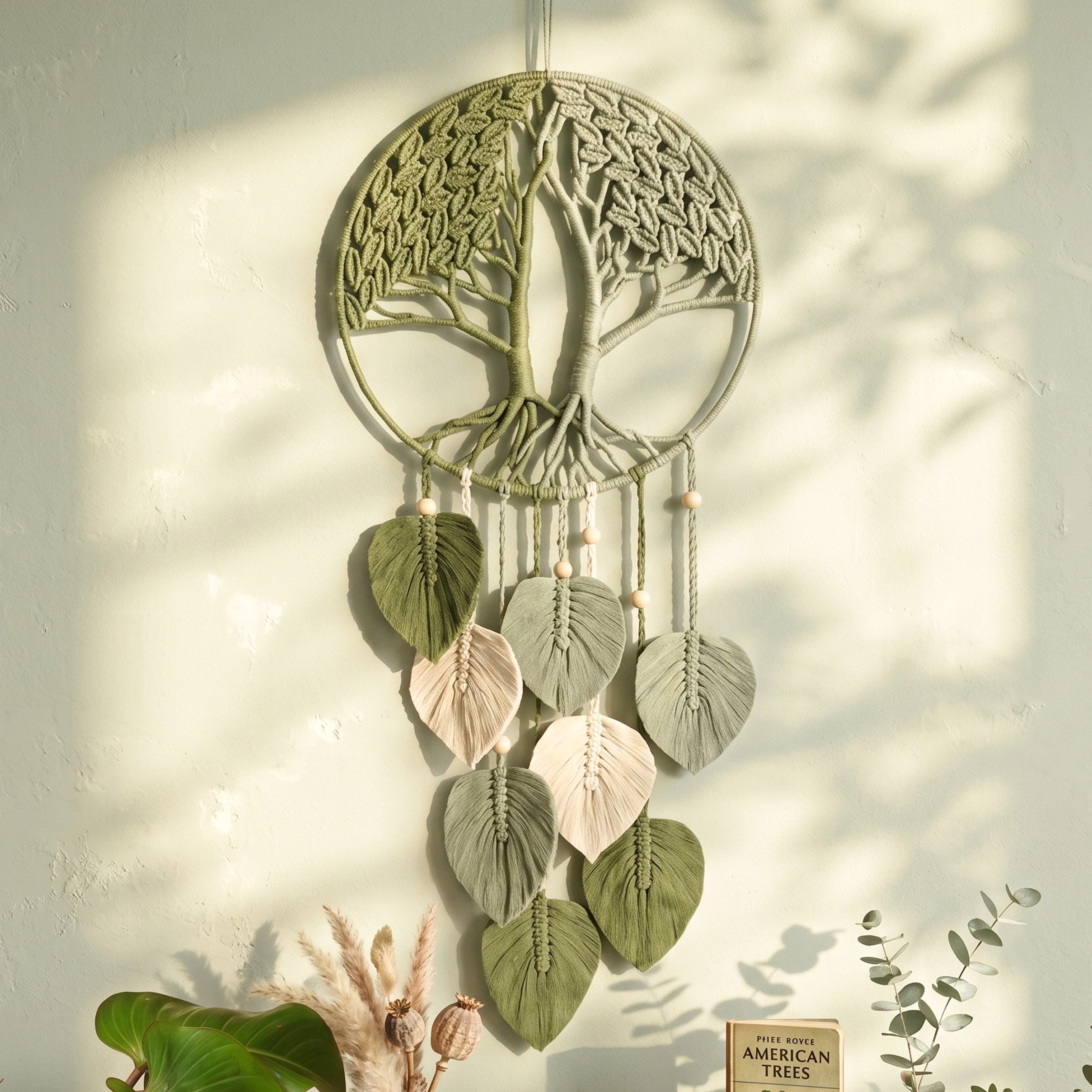 Macrame Tree Of Life Wall Hanging for Boho Wall Decor W19