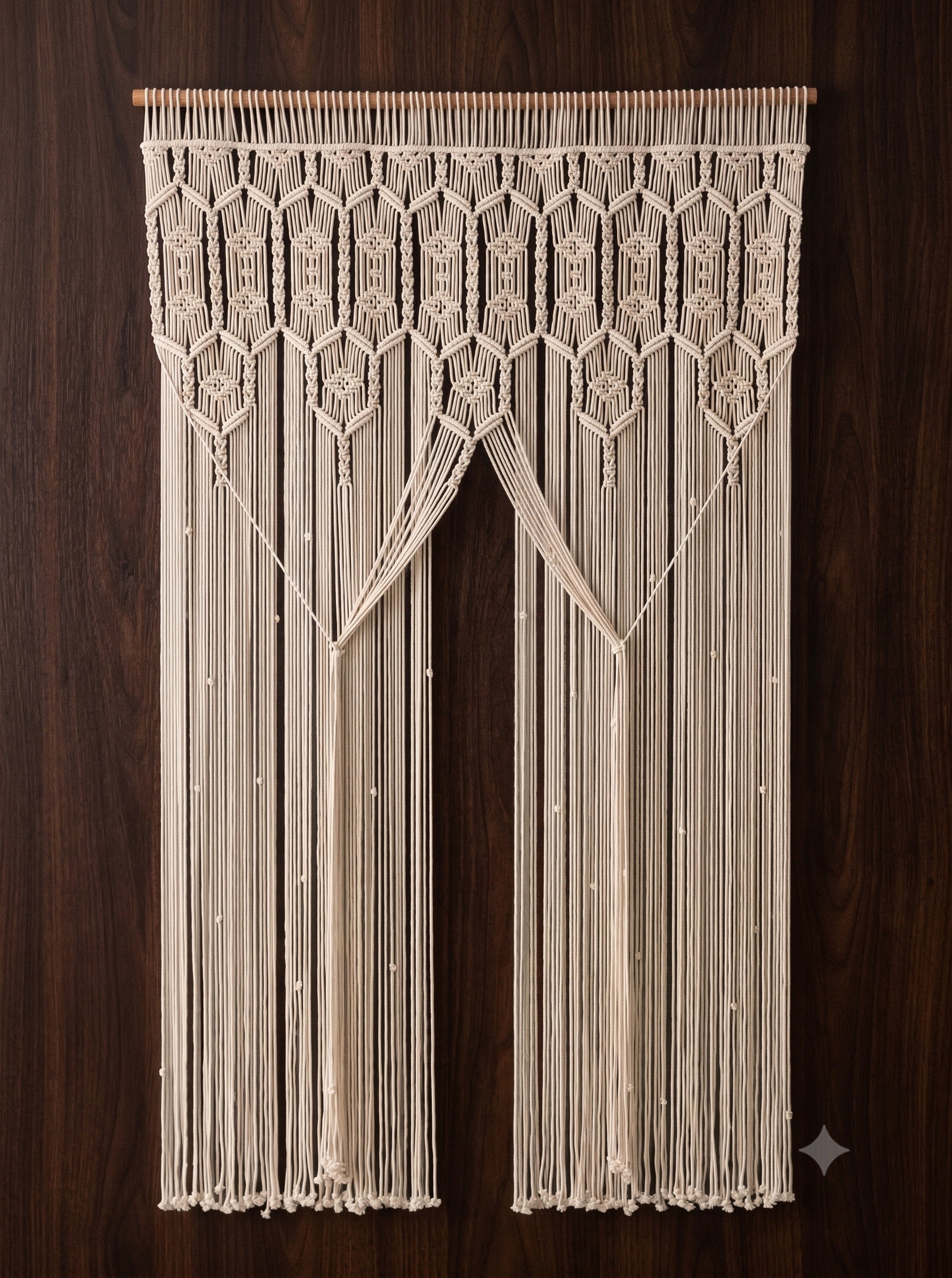 Macrame Curtain for Modern Boho Home and Woven Screen C29