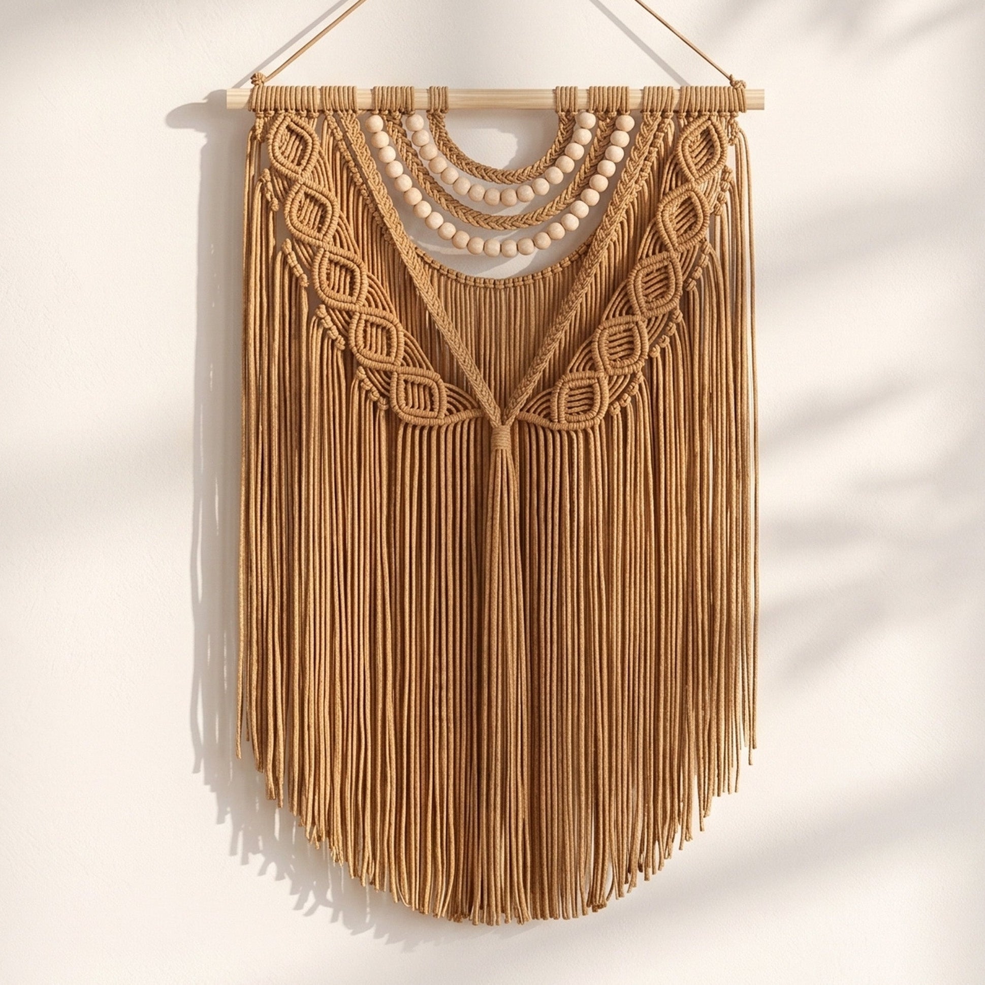 Macrame Wall Hanging Boho Wall Decor for Minimalist Wall Art W26