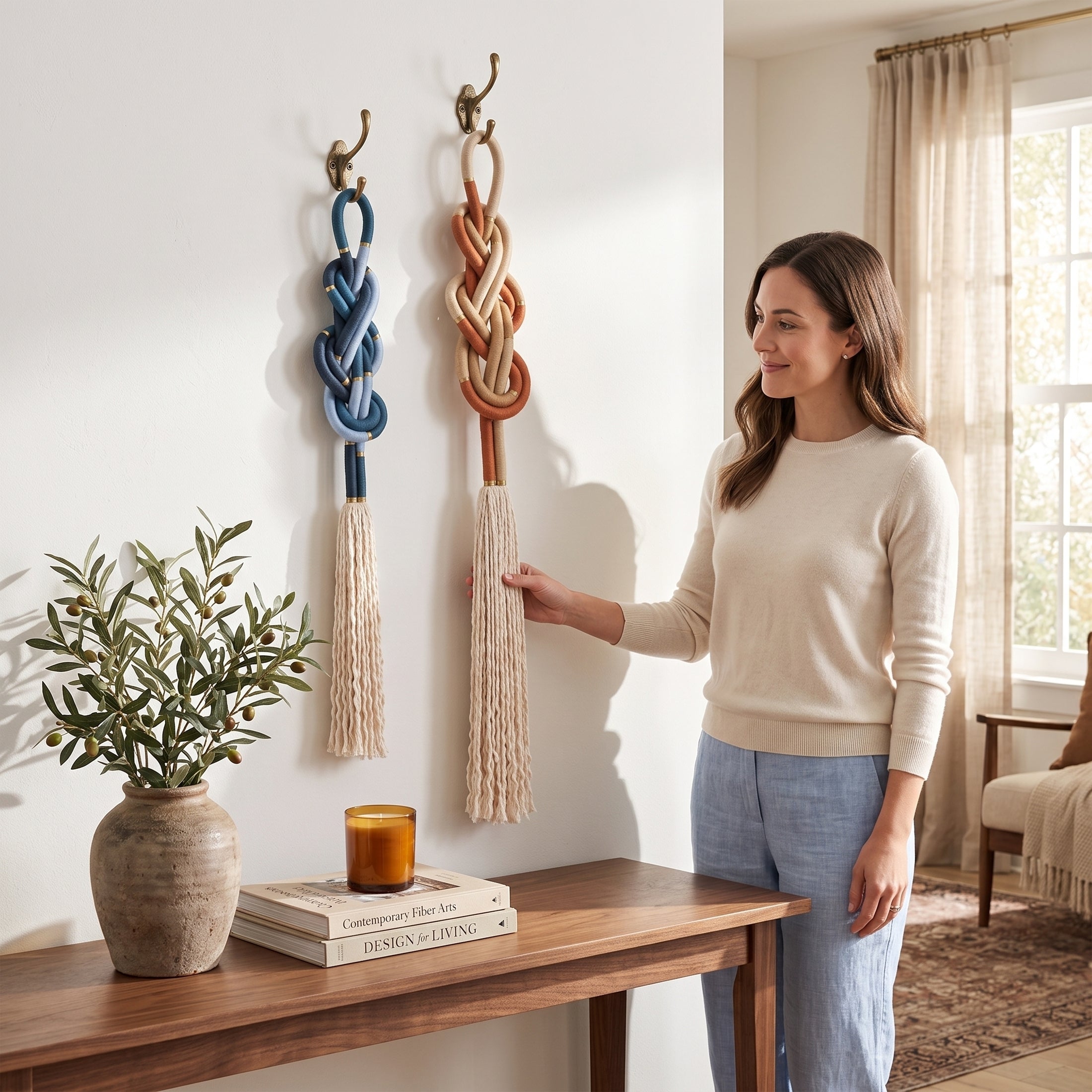 Macrame The Nexus Wall Hanging and Boho Home Decor U53