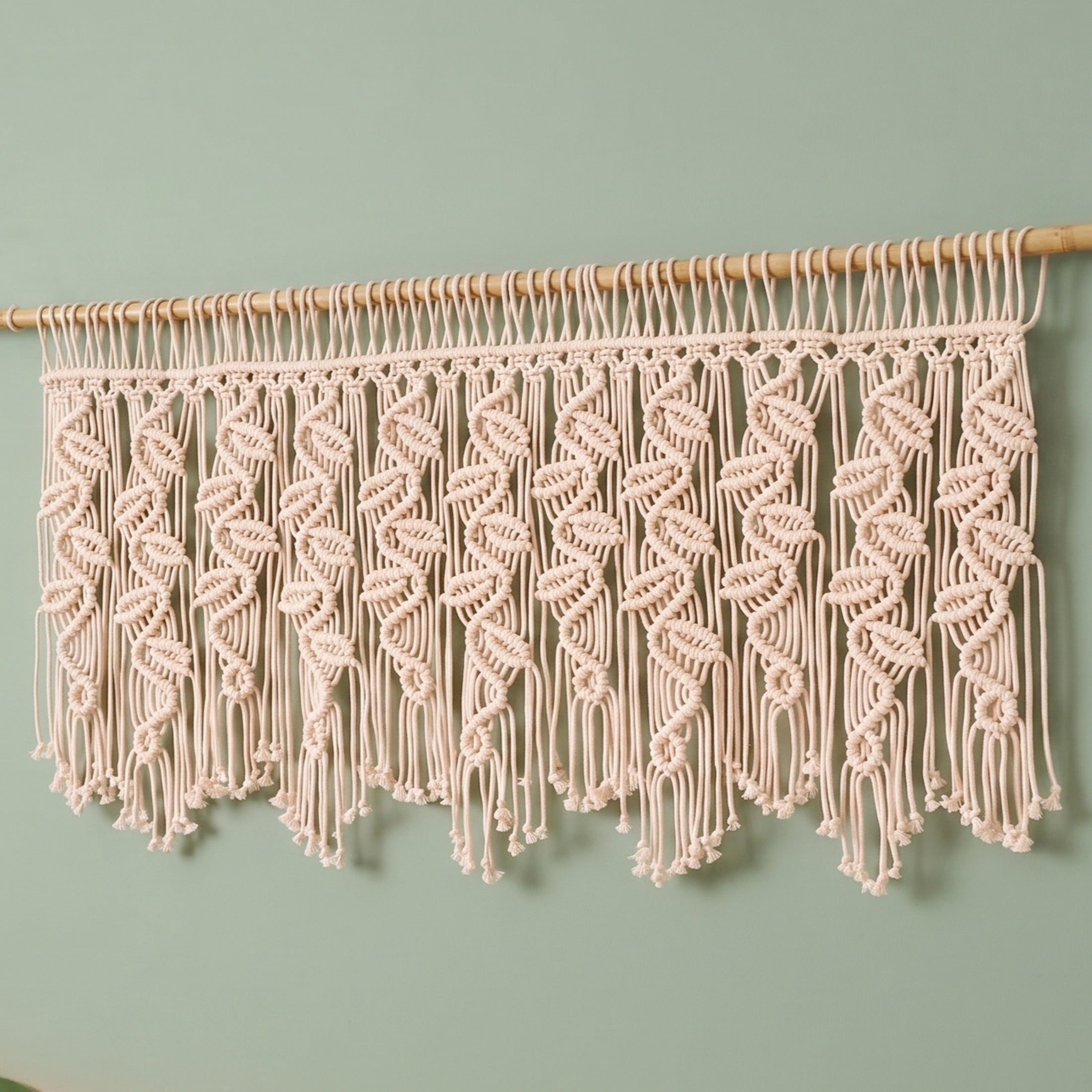 Macrame Curtain for Bohemian Curtain and Interior Decor C03