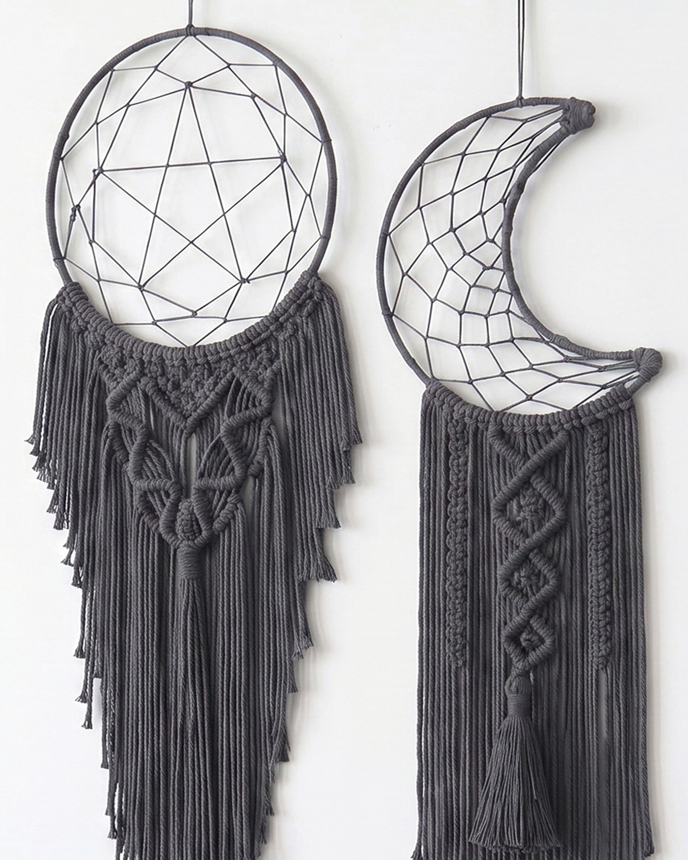 Macrame Dreamcatcher Wall Hanging Boho Wall Decor for Nursery W04