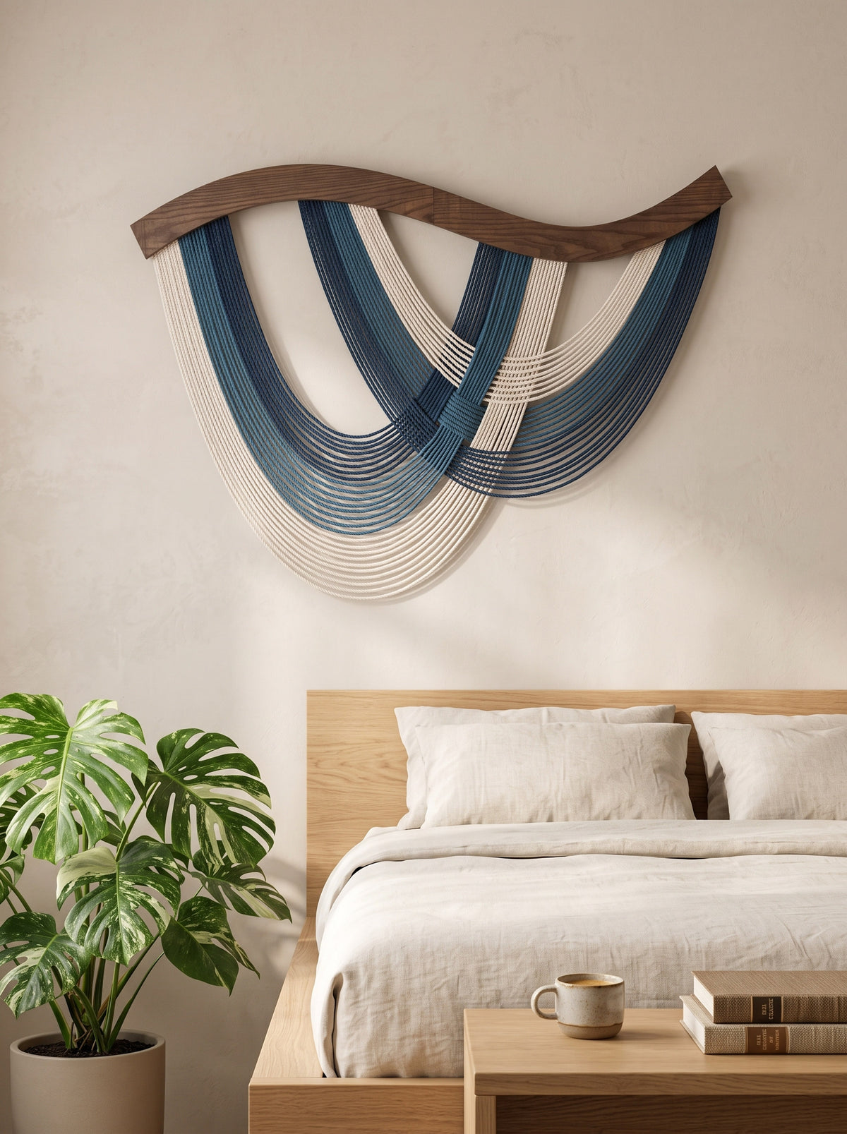 The Flow Wall Hanging Fiber Art for Living Room and Large Wall Decor V93