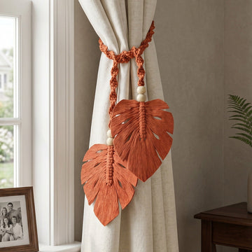 Macrame Curtain Tieback Handmade Rustic Curtain Decor C07