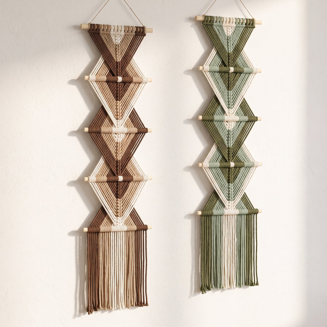 Macrame Wall Hanging Cotton Cord Woven Wall Hanging Decor W06