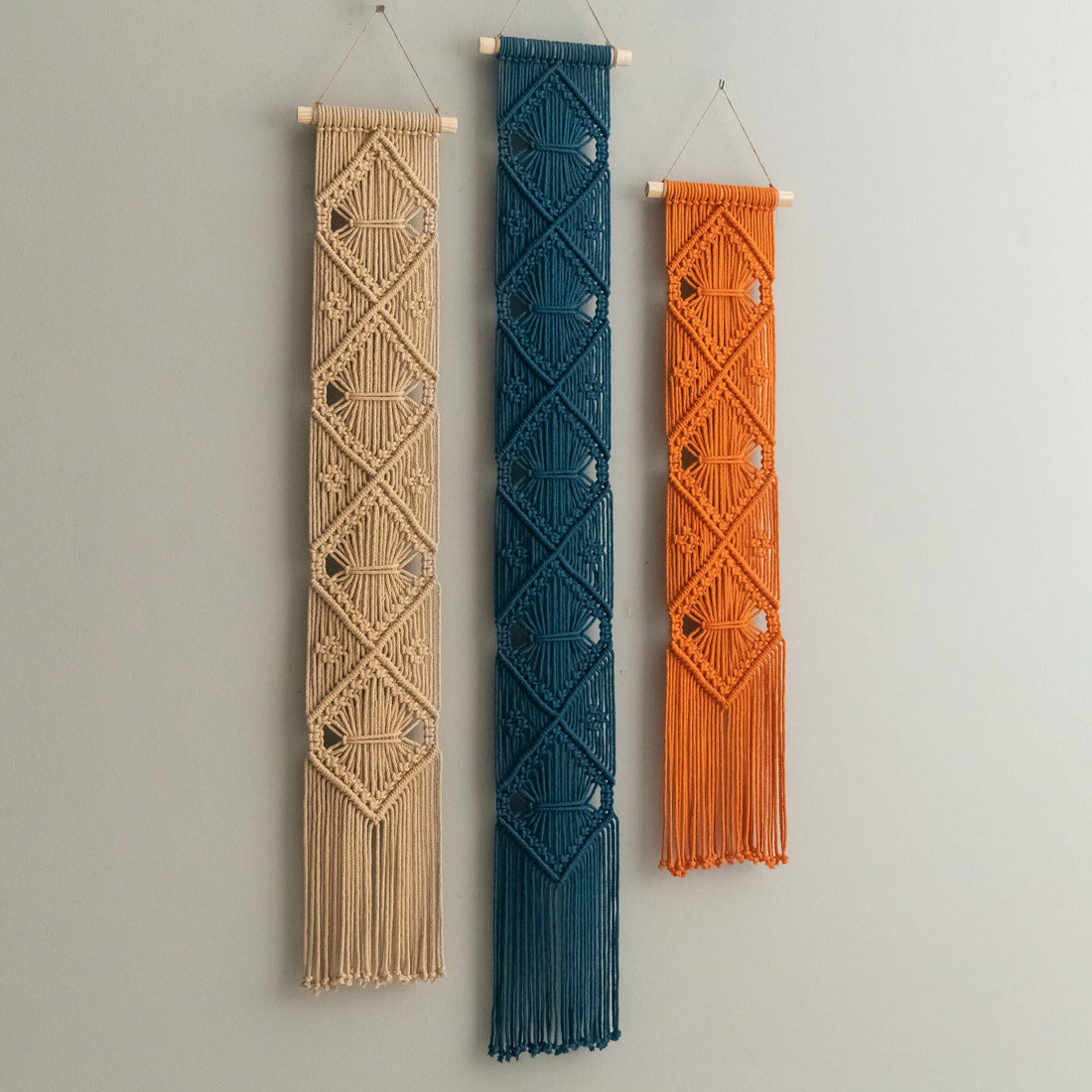 Macrame Wall Hanging Cotton Boho Wall Decor for Farmhouse Home W05