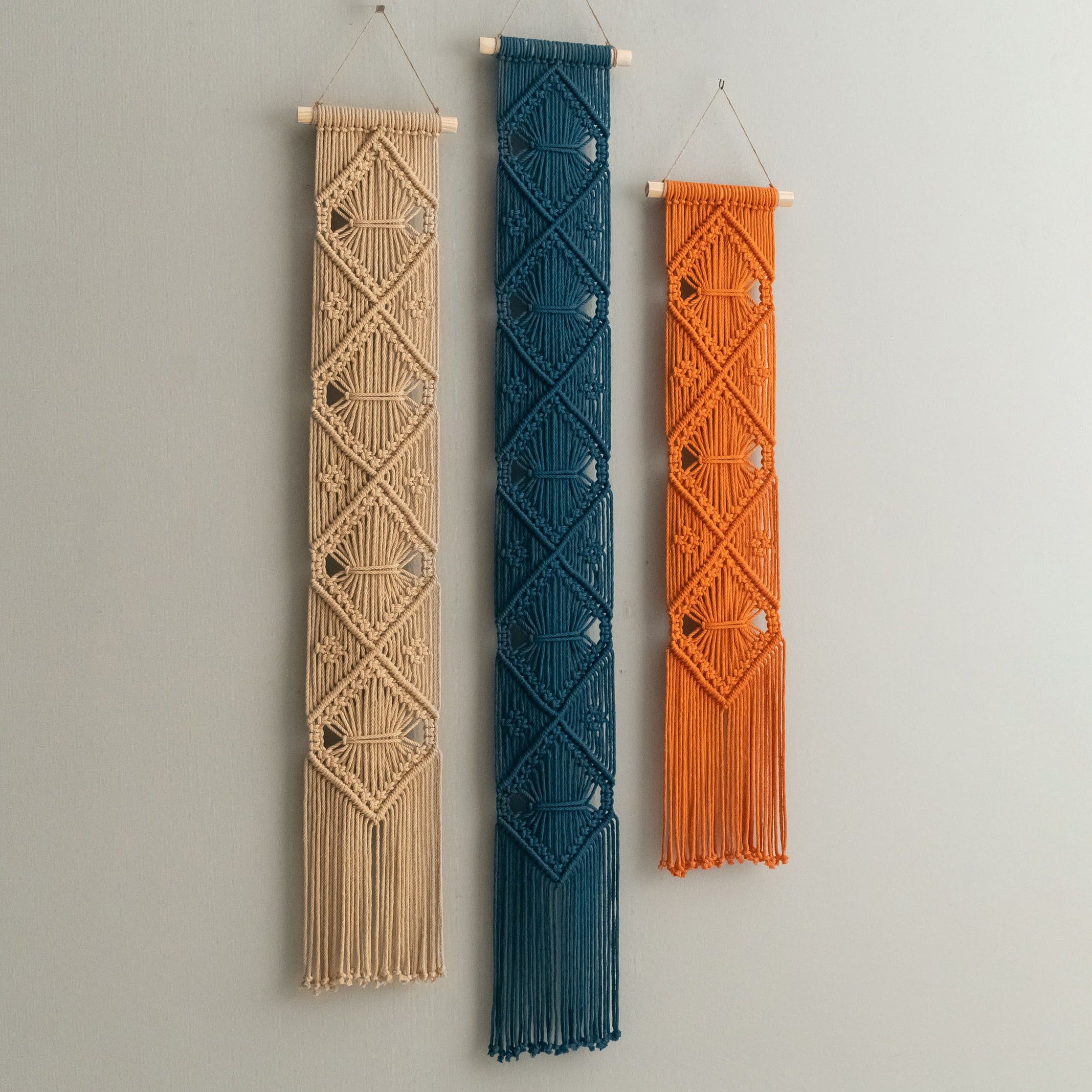 Macrame Wall Hanging Cotton Boho Wall Decor for Farmhouse Home W05