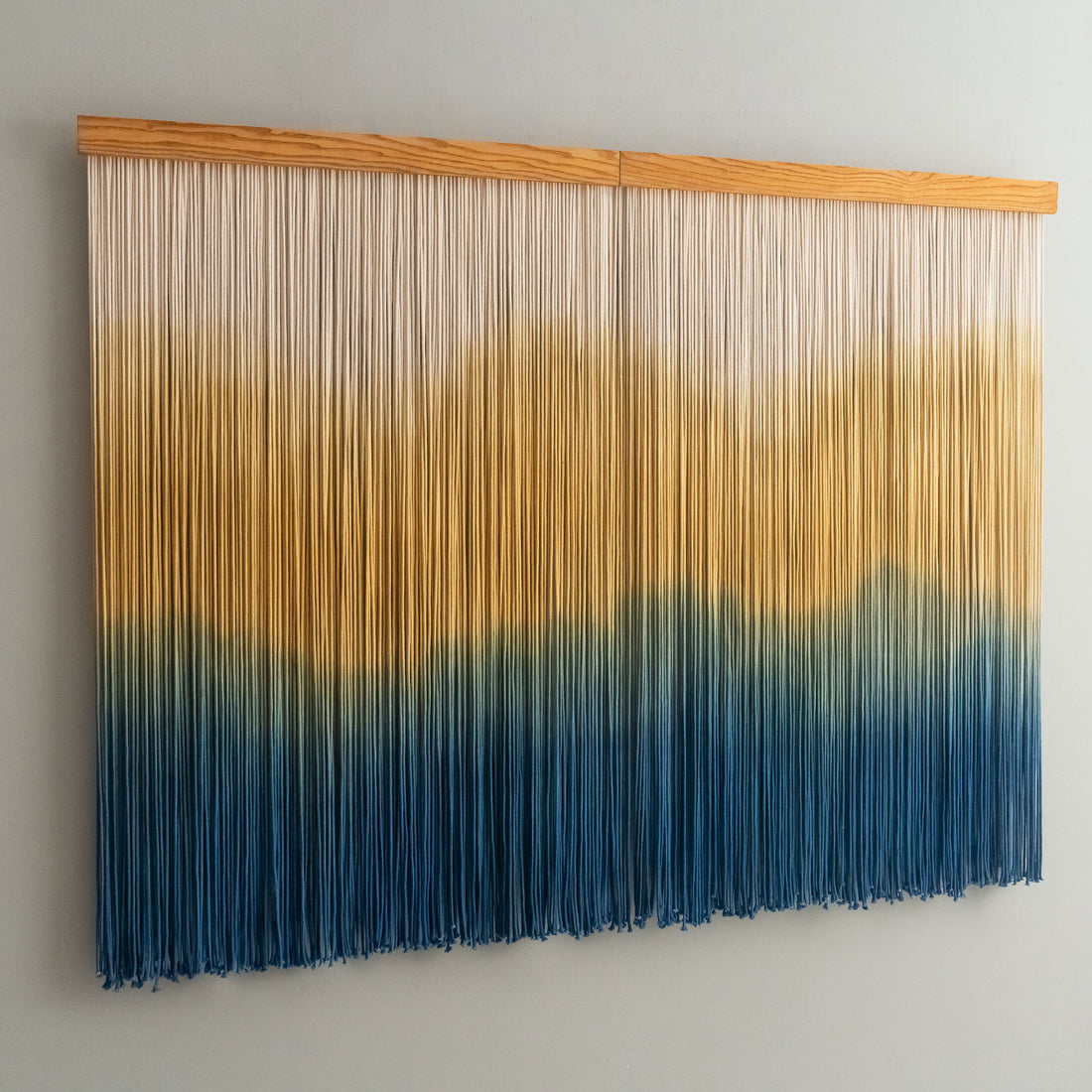 Ocean Sunet Macrame Wall Hanging – Wall Hanging Decor and Fiber Wall Art U25