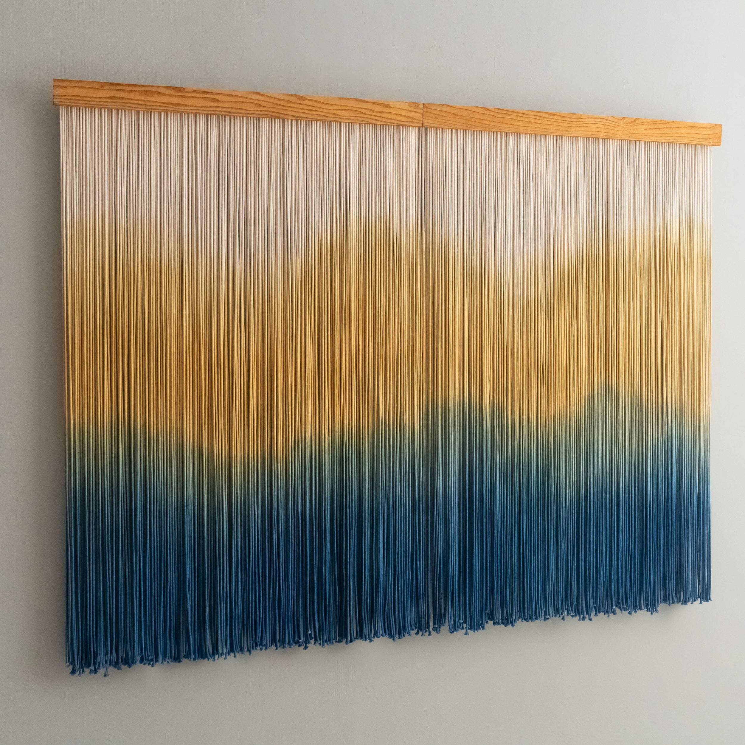 Ocean Sunet Macrame Wall Hanging – Wall Hanging Decor and Fiber Wall Art U25