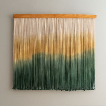 Forest Sunset macrame wall hanging for rustic wall decor and macrame wall art U23