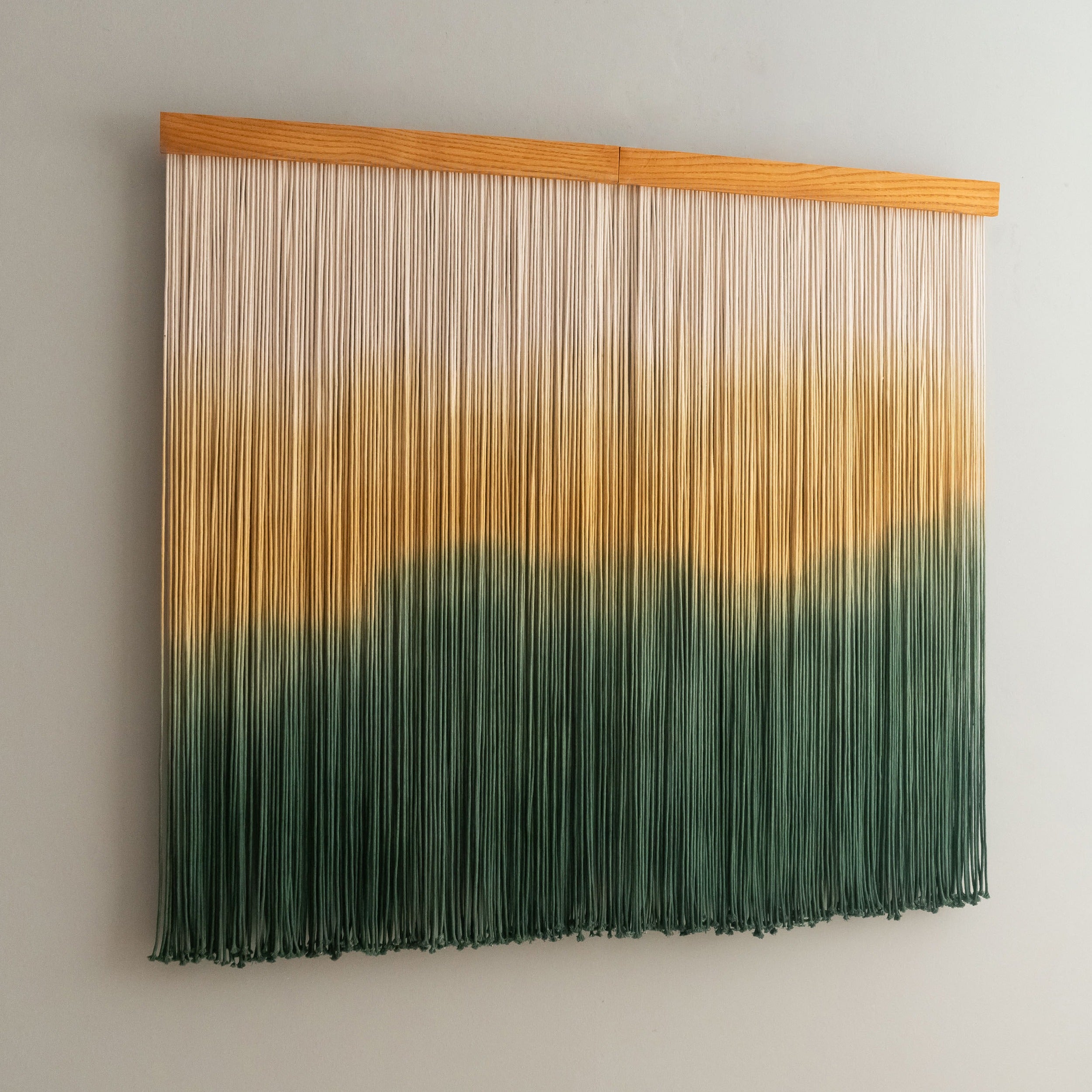 Forest Sunset macrame wall hanging for rustic wall decor and macrame wall art U23