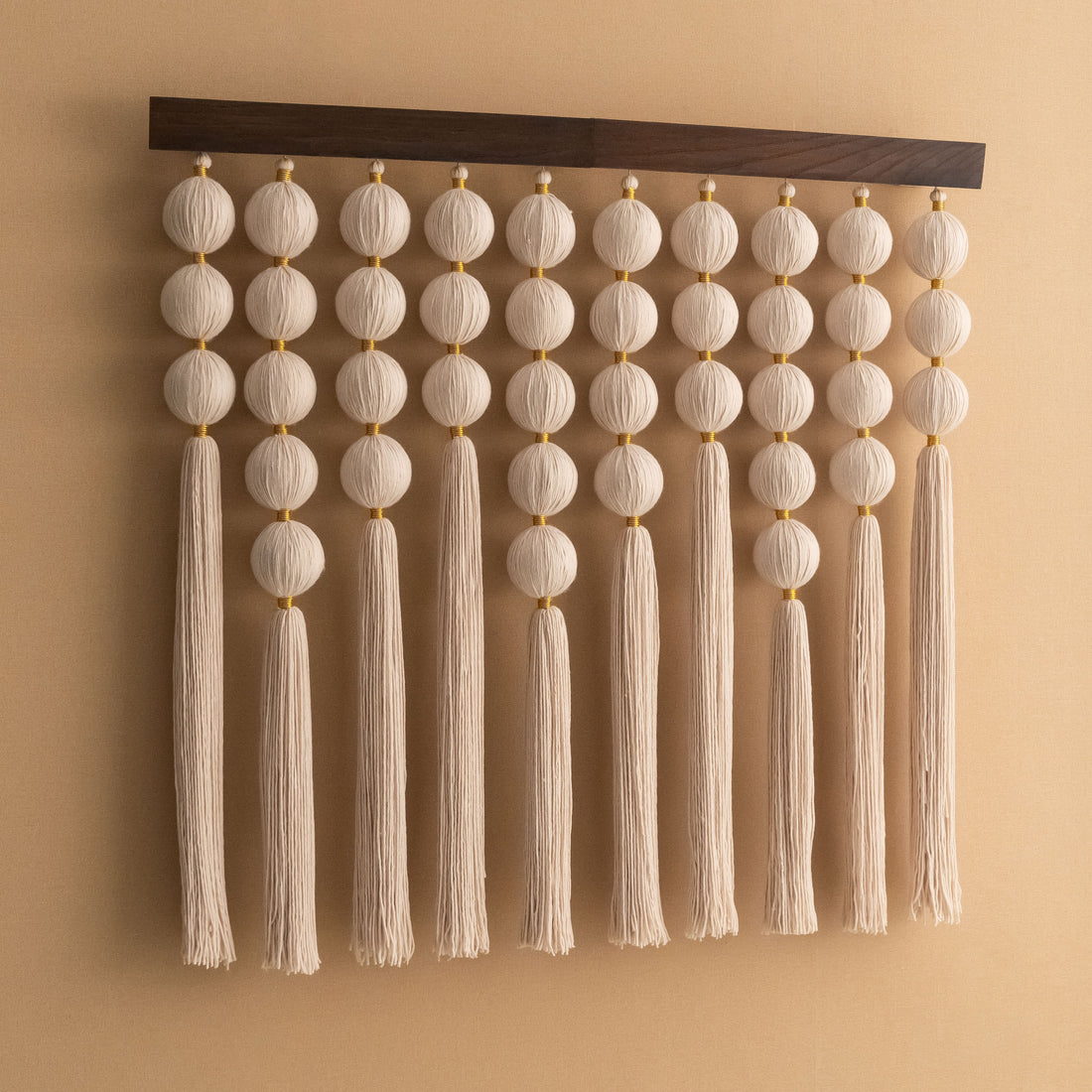 Bubble Macrame Wood Wall Hanging Rustic Wall Decor and Macrame Wall Art U28