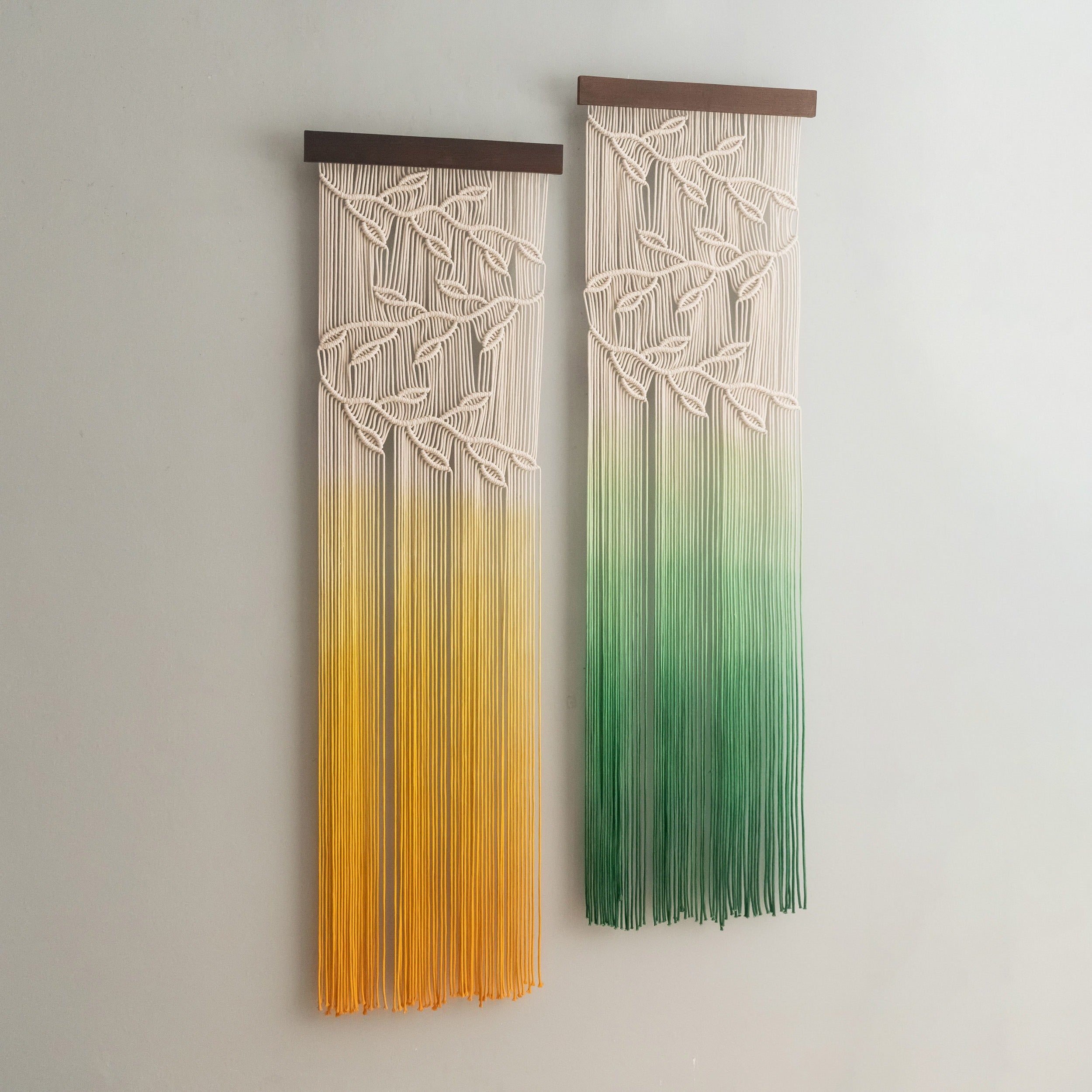 Whisper of Leaves Macrame Wall Hanging – Wall Hanging Decor and Fiber Wall Art U29