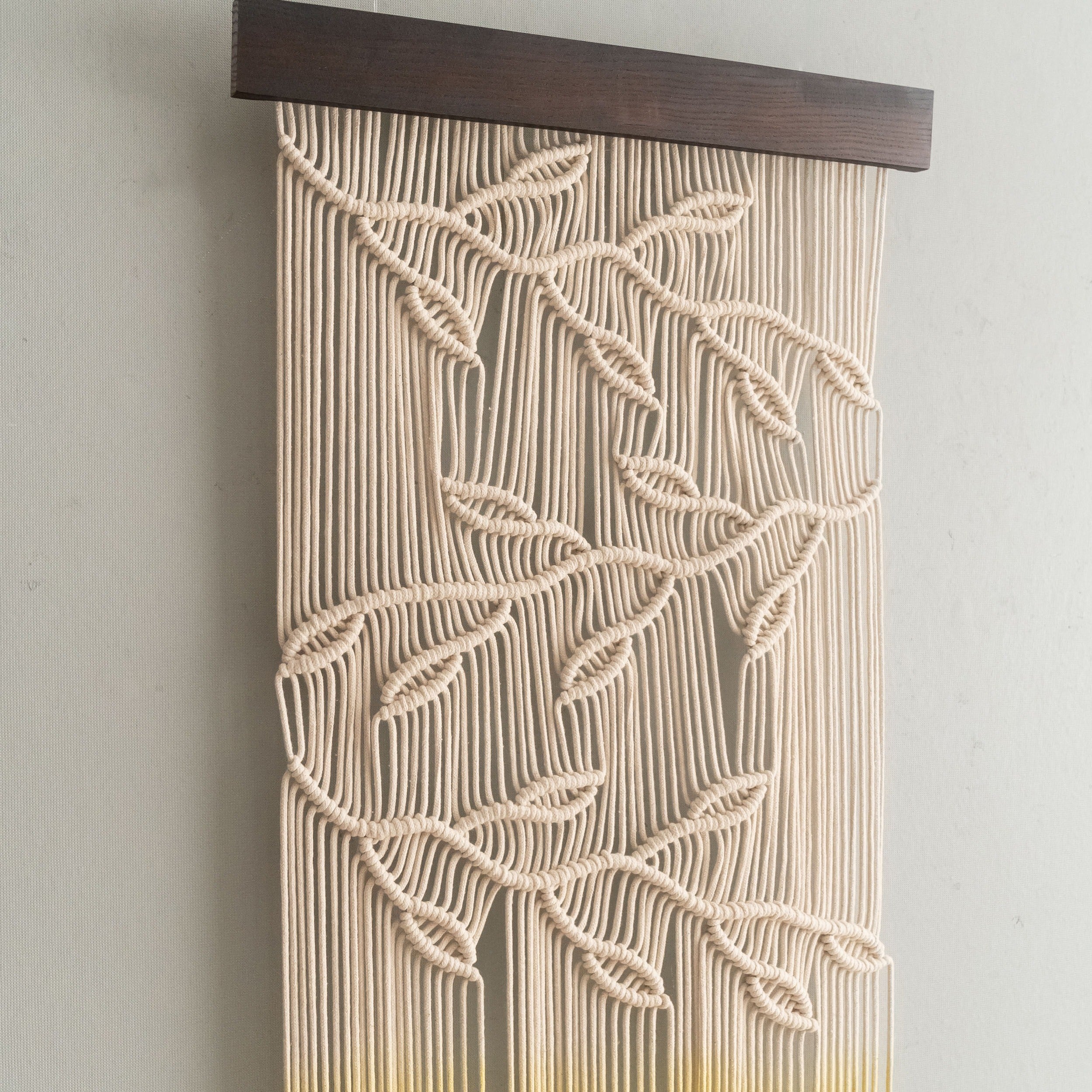 Whisper of Leaves Macrame Wall Hanging – Wall Hanging Decor and Fiber Wall Art U29